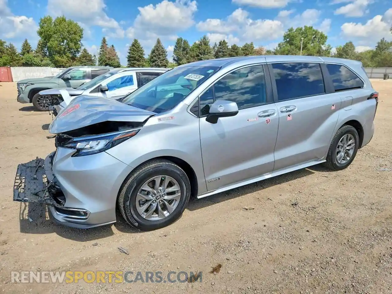 1 Photograph of a damaged car 5TDYRKEC4MS002120 TOYOTA SIENNA 2021