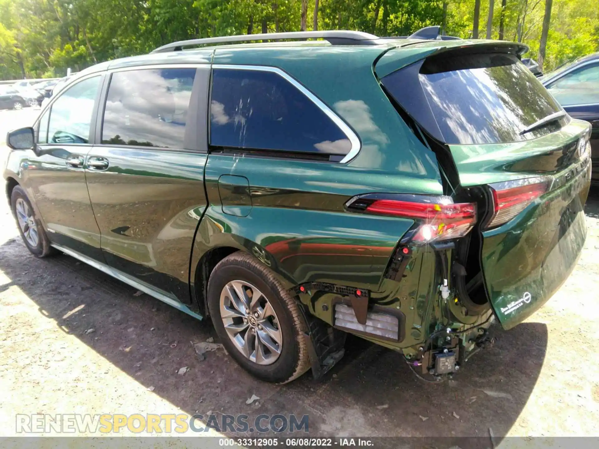 3 Фотография поврежденного автомобиля 5TDYRKEC4MS015384 TOYOTA SIENNA 2021