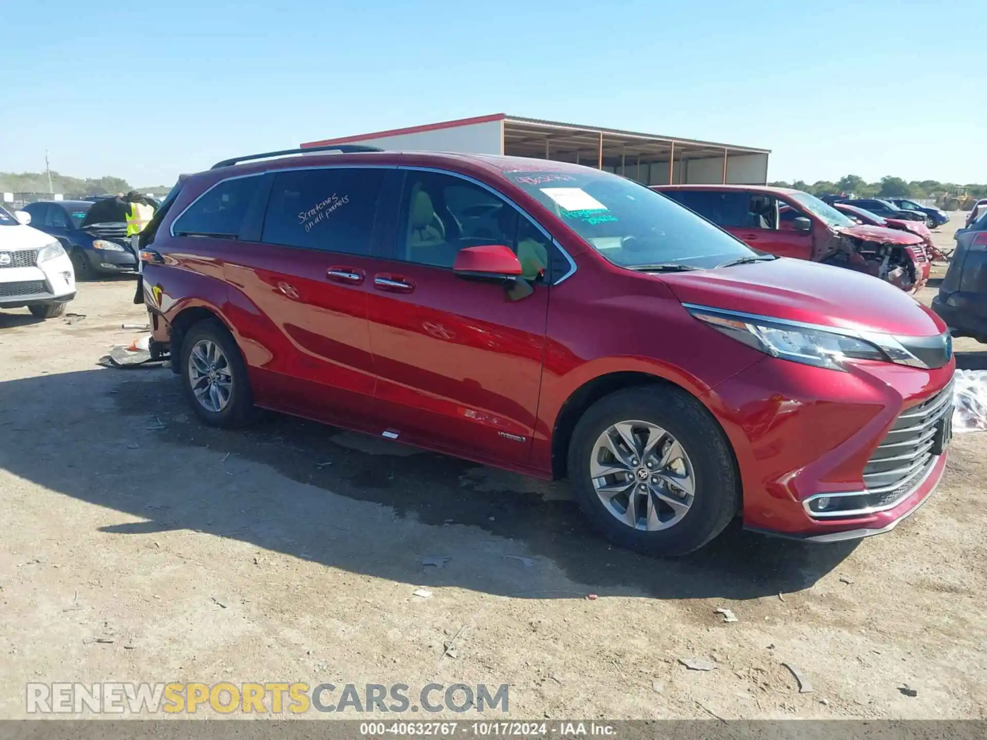 1 Photograph of a damaged car 5TDYRKEC4MS041371 TOYOTA SIENNA 2021