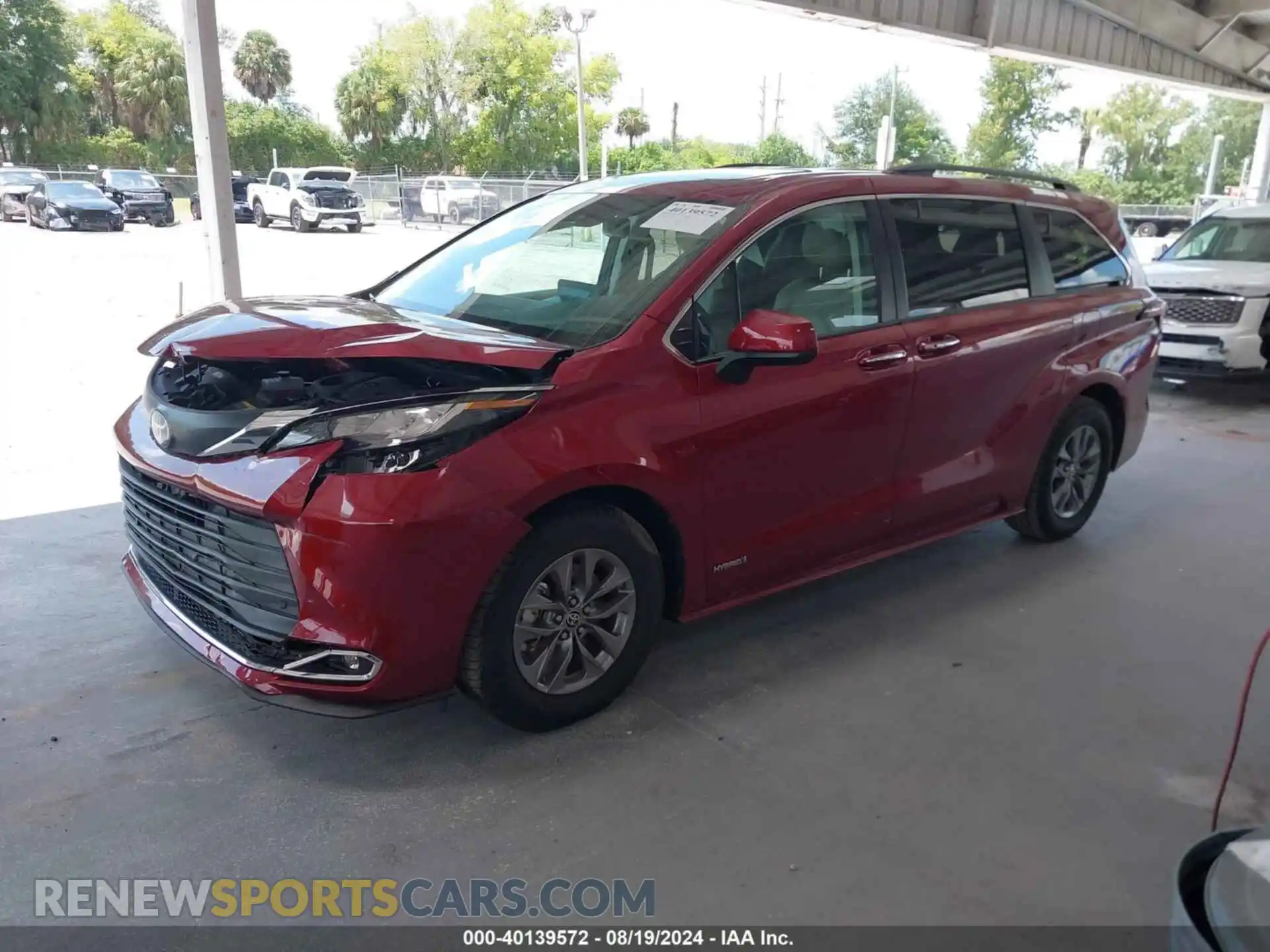 2 Photograph of a damaged car 5TDYRKEC5MS050628 TOYOTA SIENNA 2021