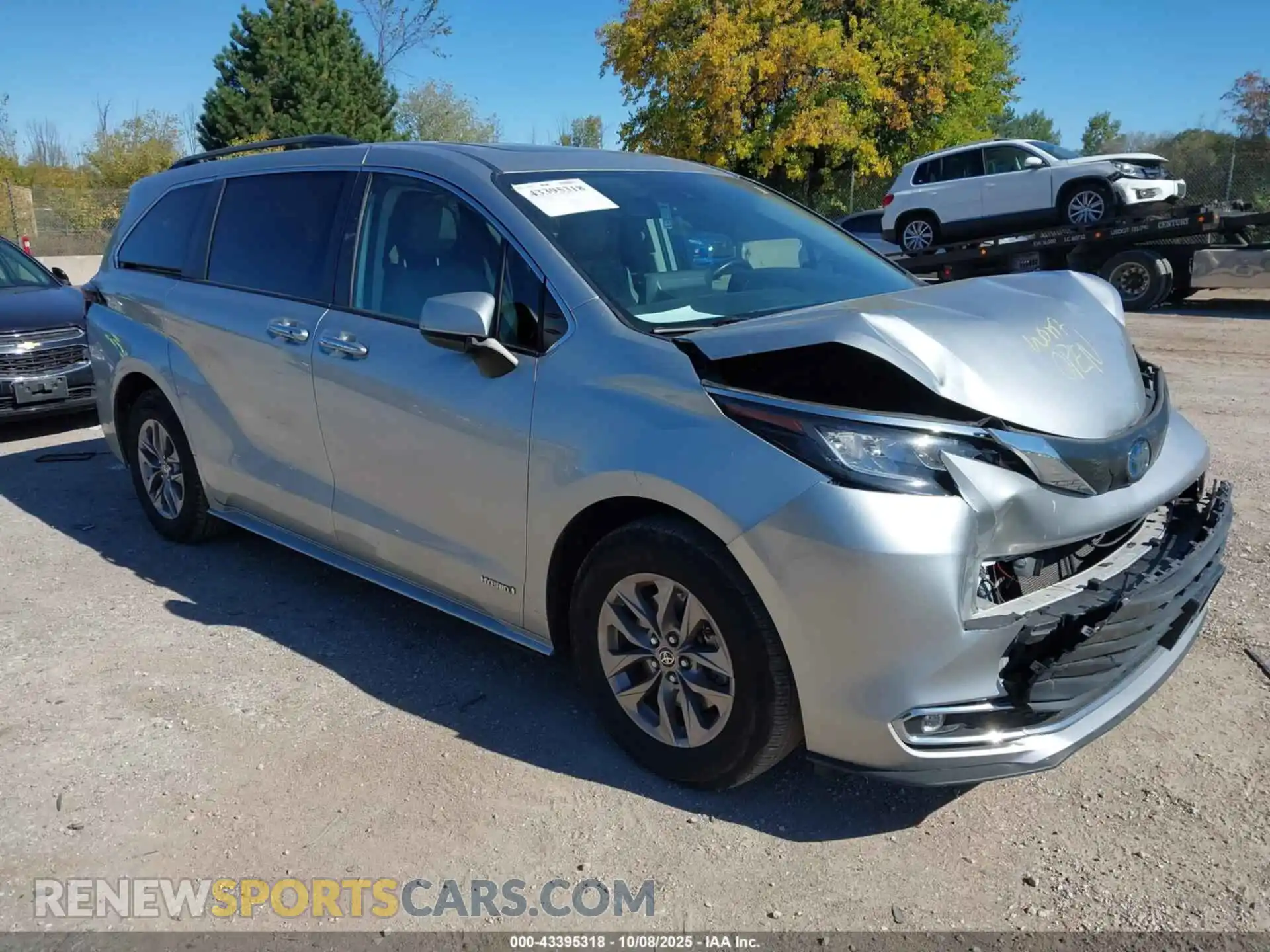 1 Photograph of a damaged car 5TDYRKEC5MS058583 TOYOTA SIENNA 2021