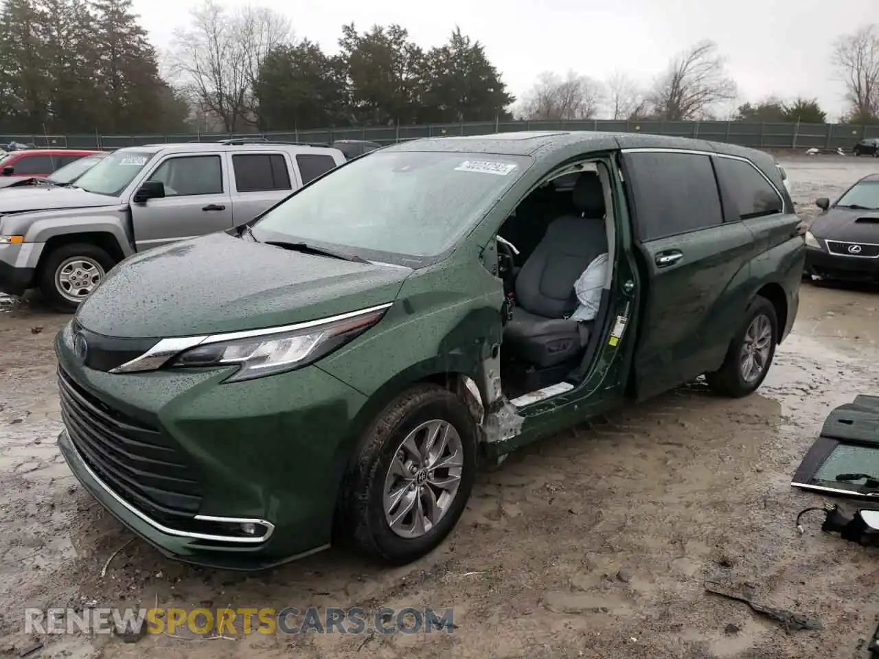 1 Photograph of a damaged car 5TDYRKEC7MS004220 TOYOTA SIENNA 2021
