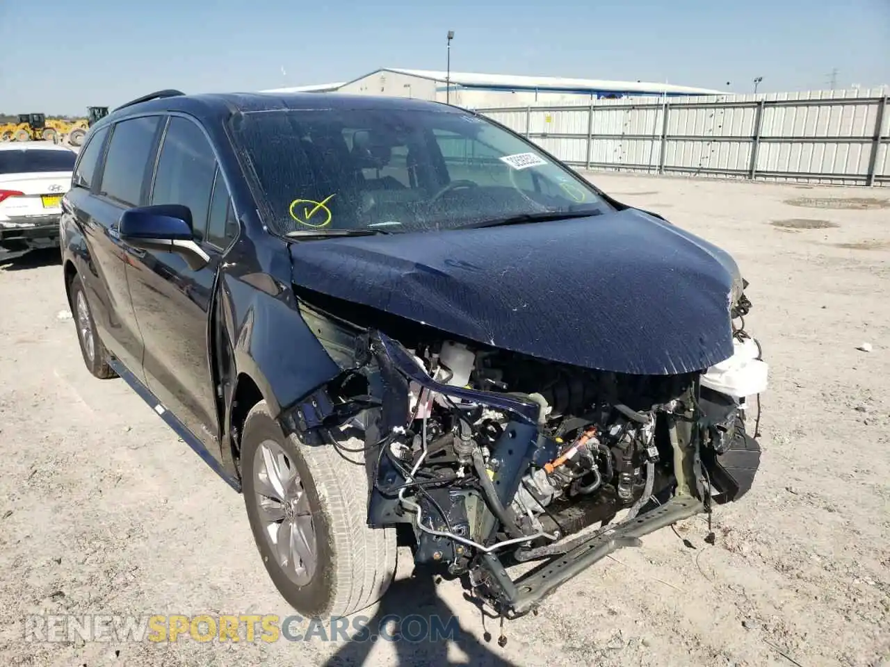 1 fotografías del automóvil dañado 5TDYRKEC8MS001343 TOYOTA SIENNA 2021