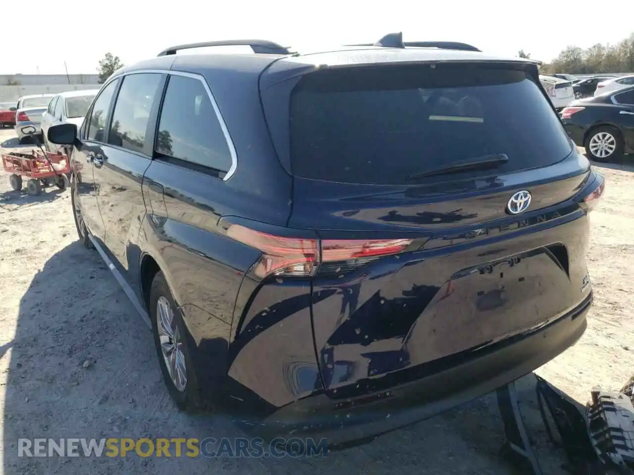 3 fotografías del automóvil dañado 5TDYRKEC8MS001343 TOYOTA SIENNA 2021