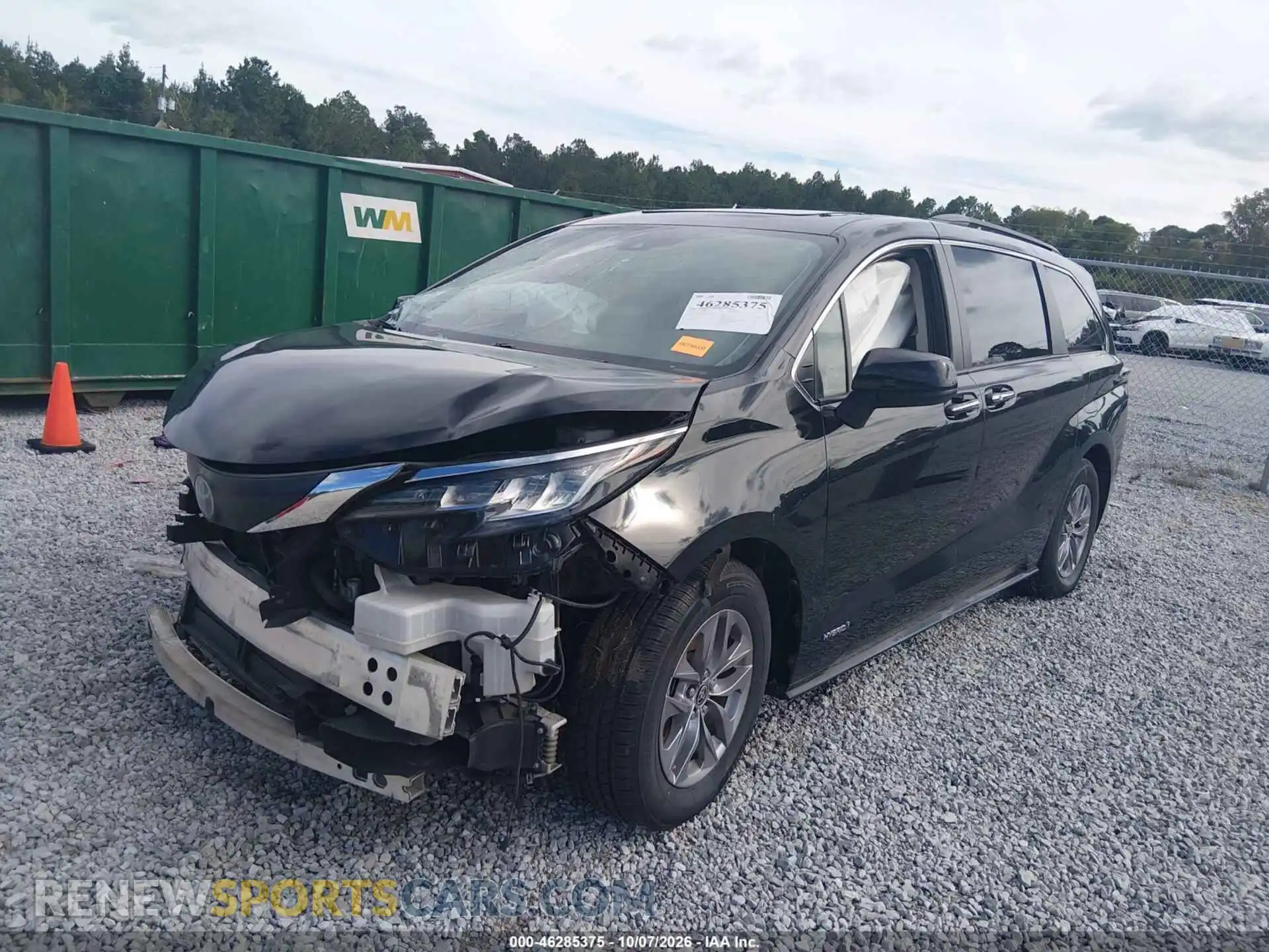2 Фотография поврежденного автомобиля 5TDYRKEC8MS026016 TOYOTA SIENNA 2021