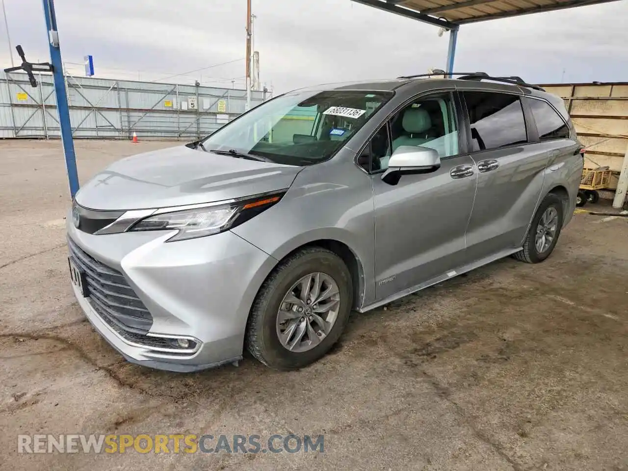 1 fotografías del automóvil dañado 5TDYRKEC8MS062899 TOYOTA SIENNA 2021