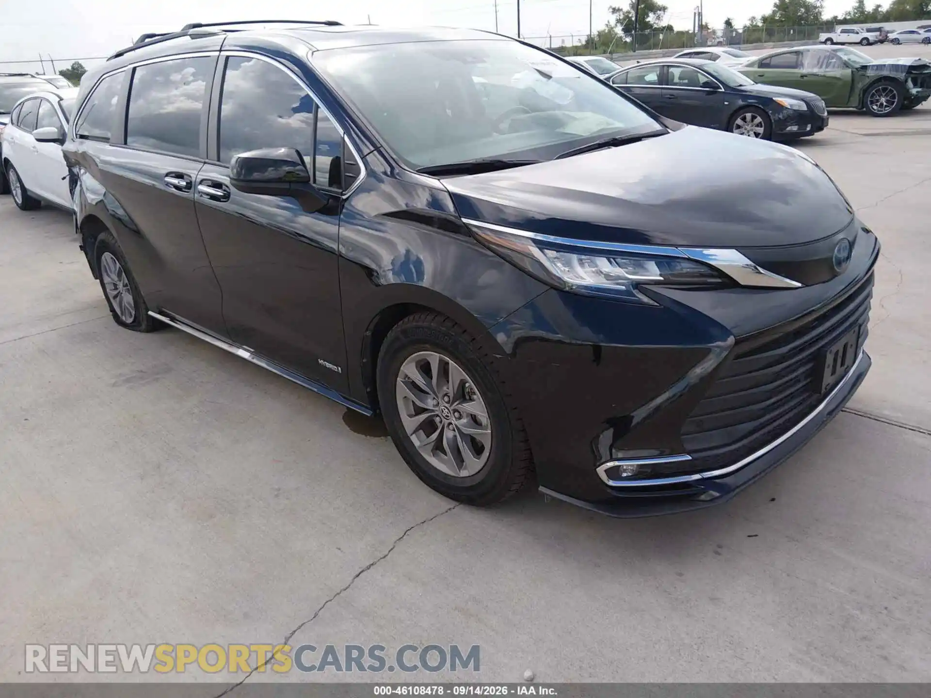 1 fotografías del automóvil dañado 5TDYRKEC9MS014635 TOYOTA SIENNA 2021