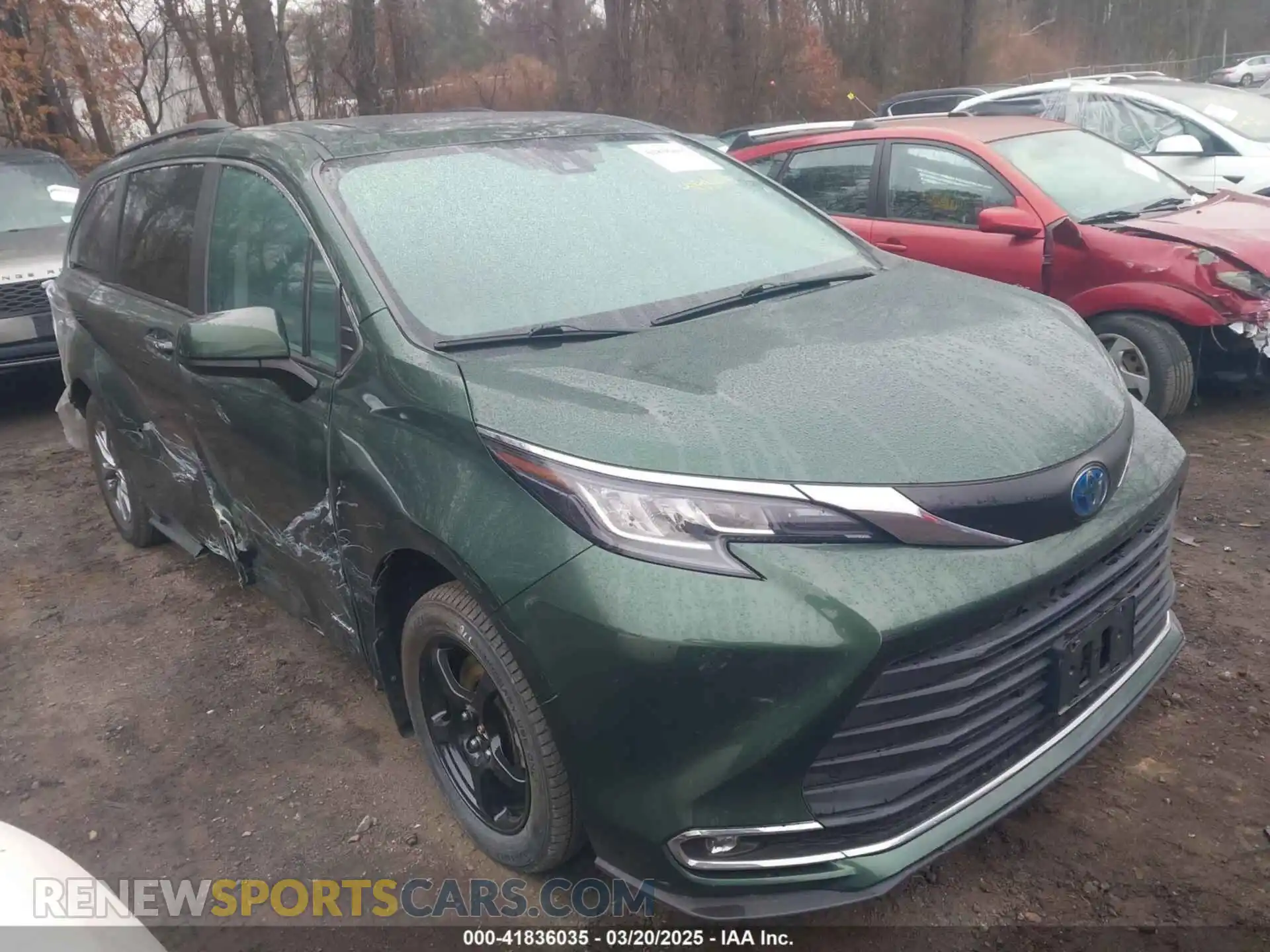 1 fotografías del automóvil dañado 5TDYRKEC9MS063446 TOYOTA SIENNA 2021
