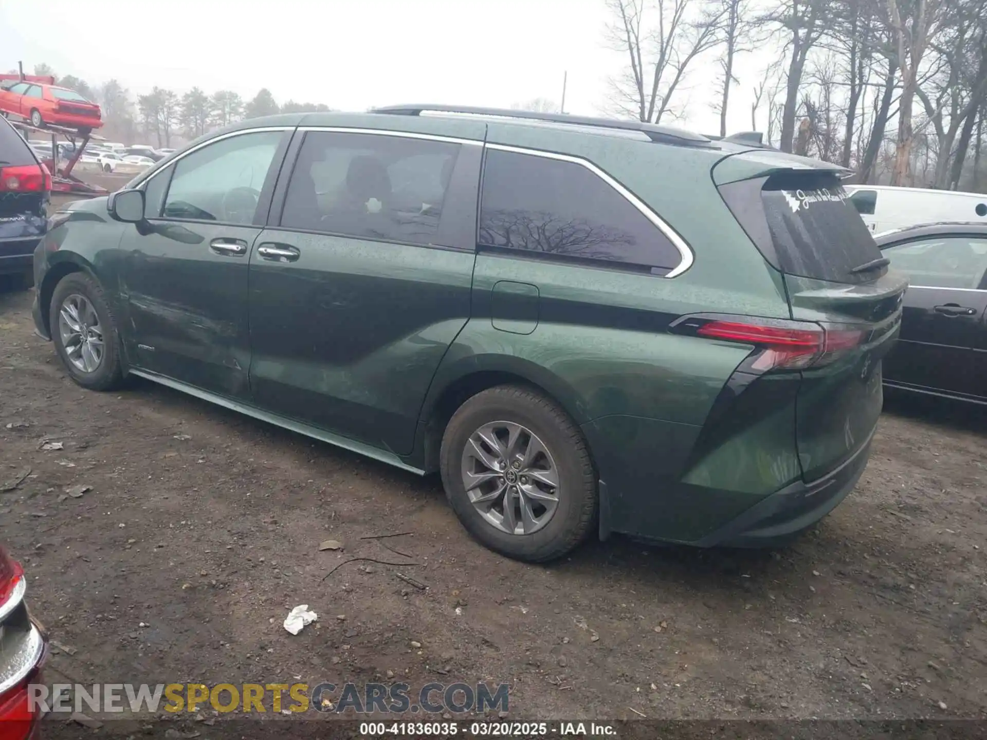 3 fotografías del automóvil dañado 5TDYRKEC9MS063446 TOYOTA SIENNA 2021