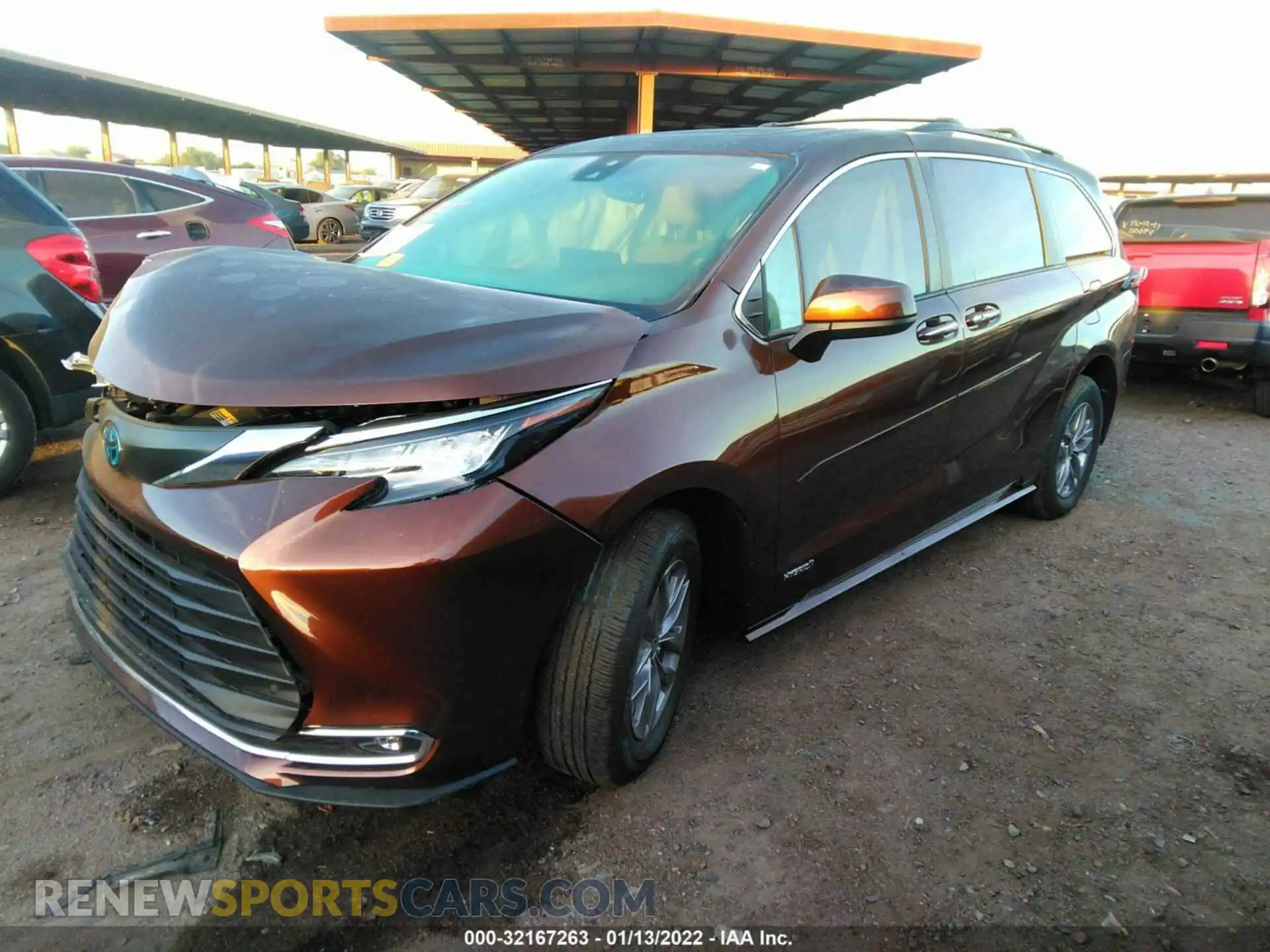 2 Photograph of a damaged car 5TDYRKECXMS051399 TOYOTA SIENNA 2021