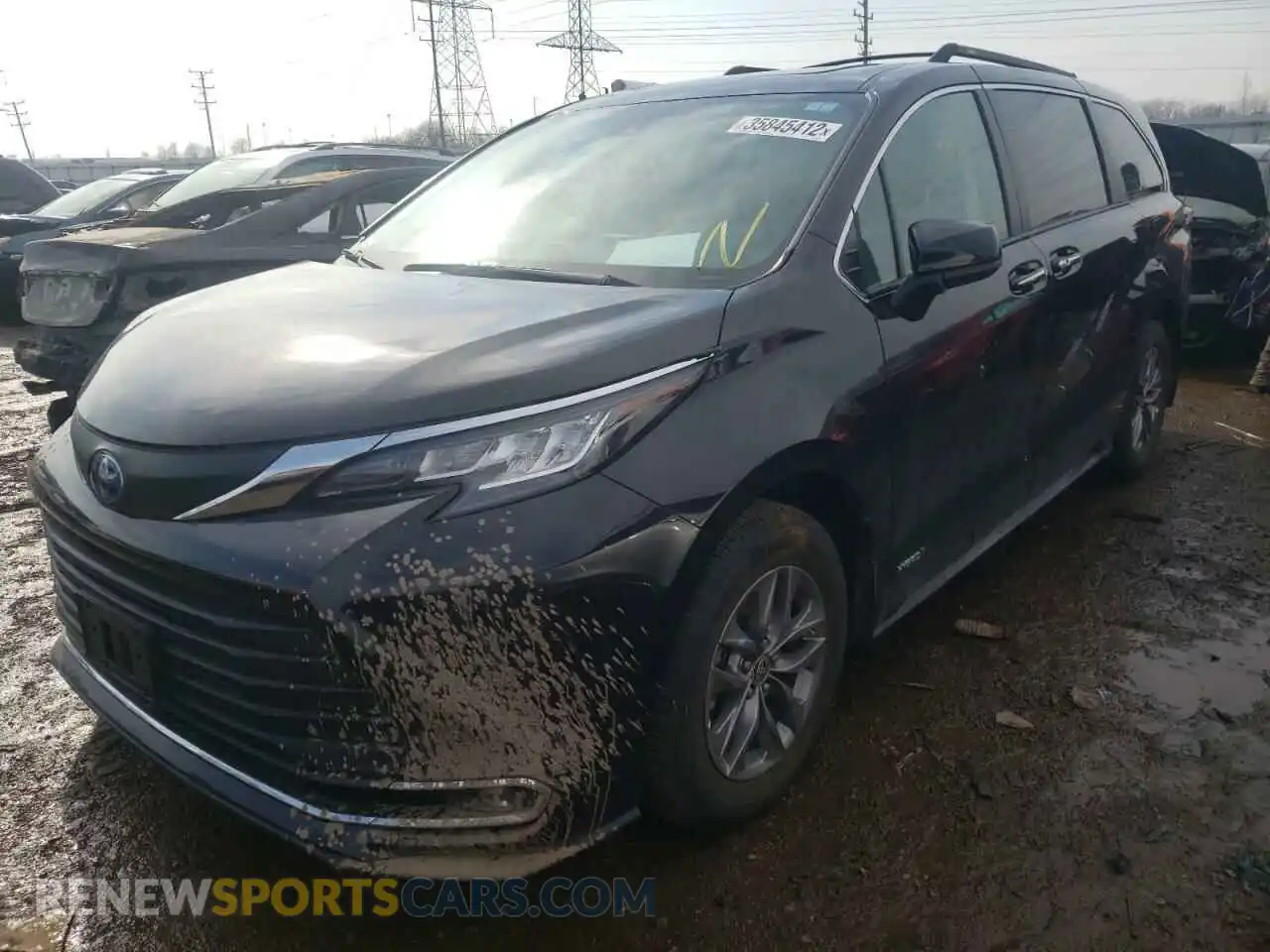 2 Photograph of a damaged car 5TDYSKFC0MS016499 TOYOTA SIENNA 2021