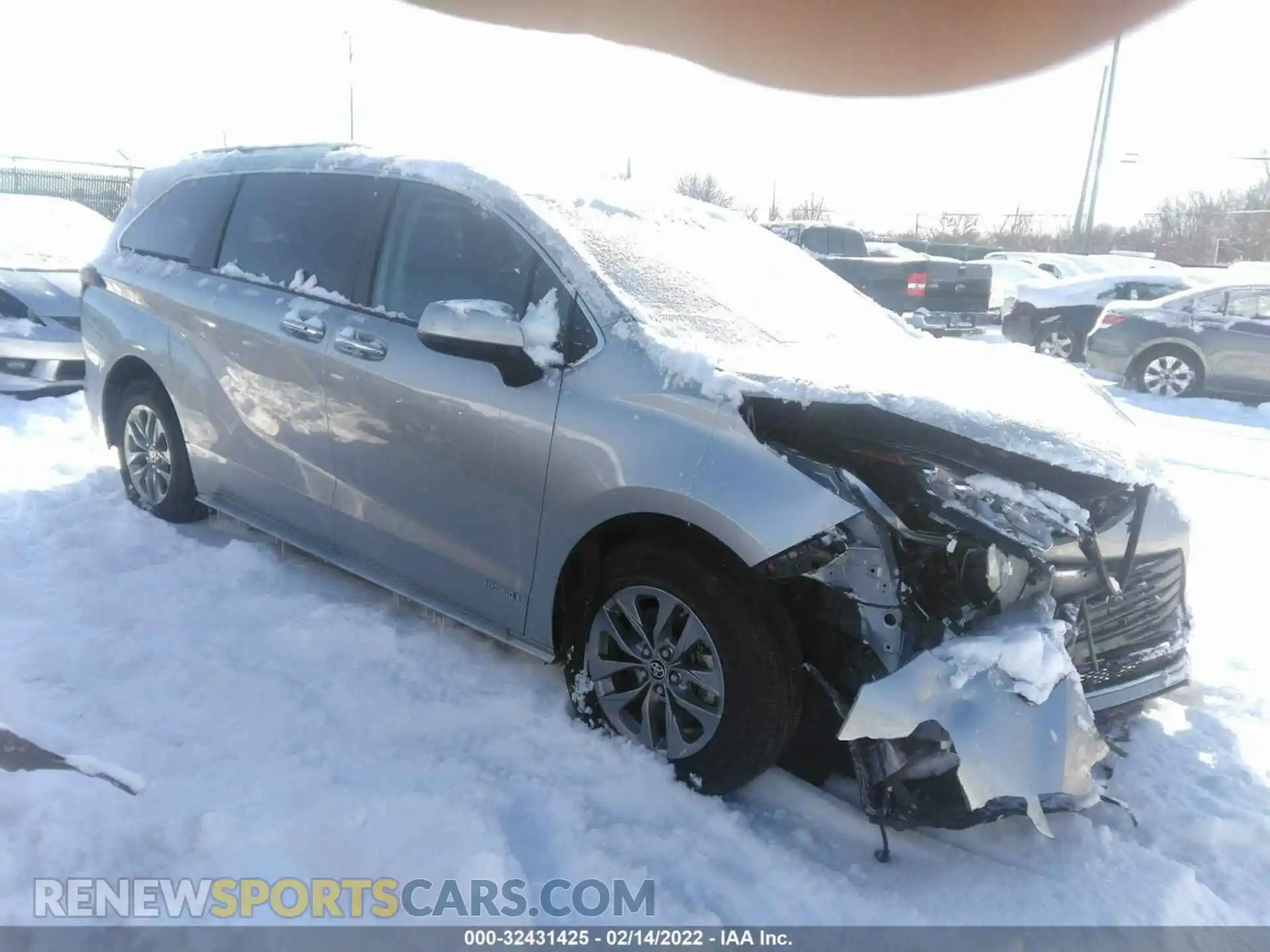1 fotografías del automóvil dañado 5TDYSKFC1MS037264 TOYOTA SIENNA 2021