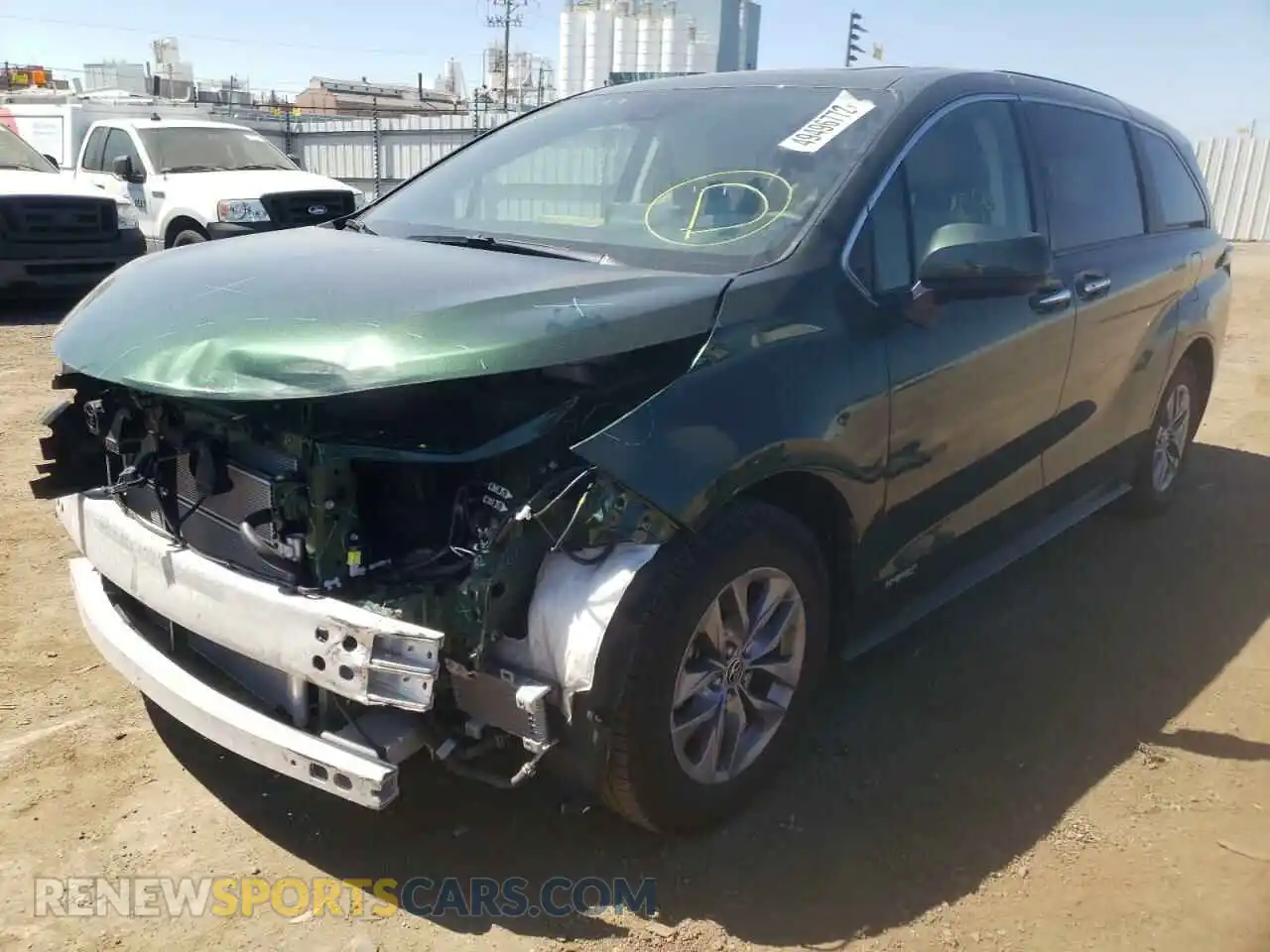 2 Photograph of a damaged car 5TDYSKFC3MS002757 TOYOTA SIENNA 2021
