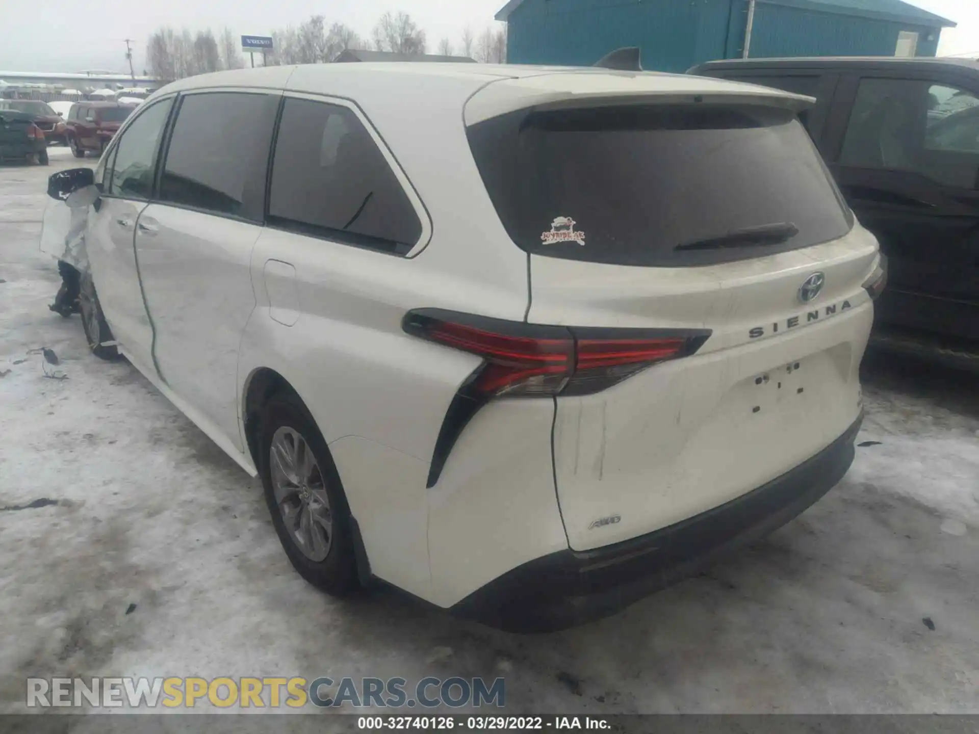3 fotografías del automóvil dañado 5TDYSKFC3MS030817 TOYOTA SIENNA 2021