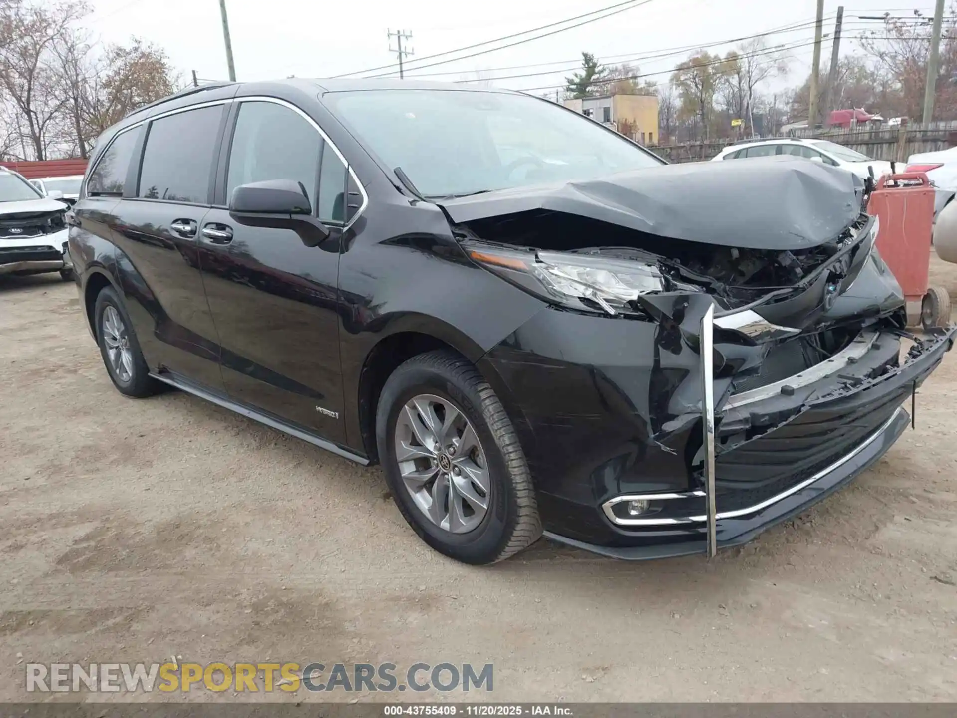 1 Фотография поврежденного автомобиля 5TDYSKFC4MS039672 TOYOTA SIENNA 2021