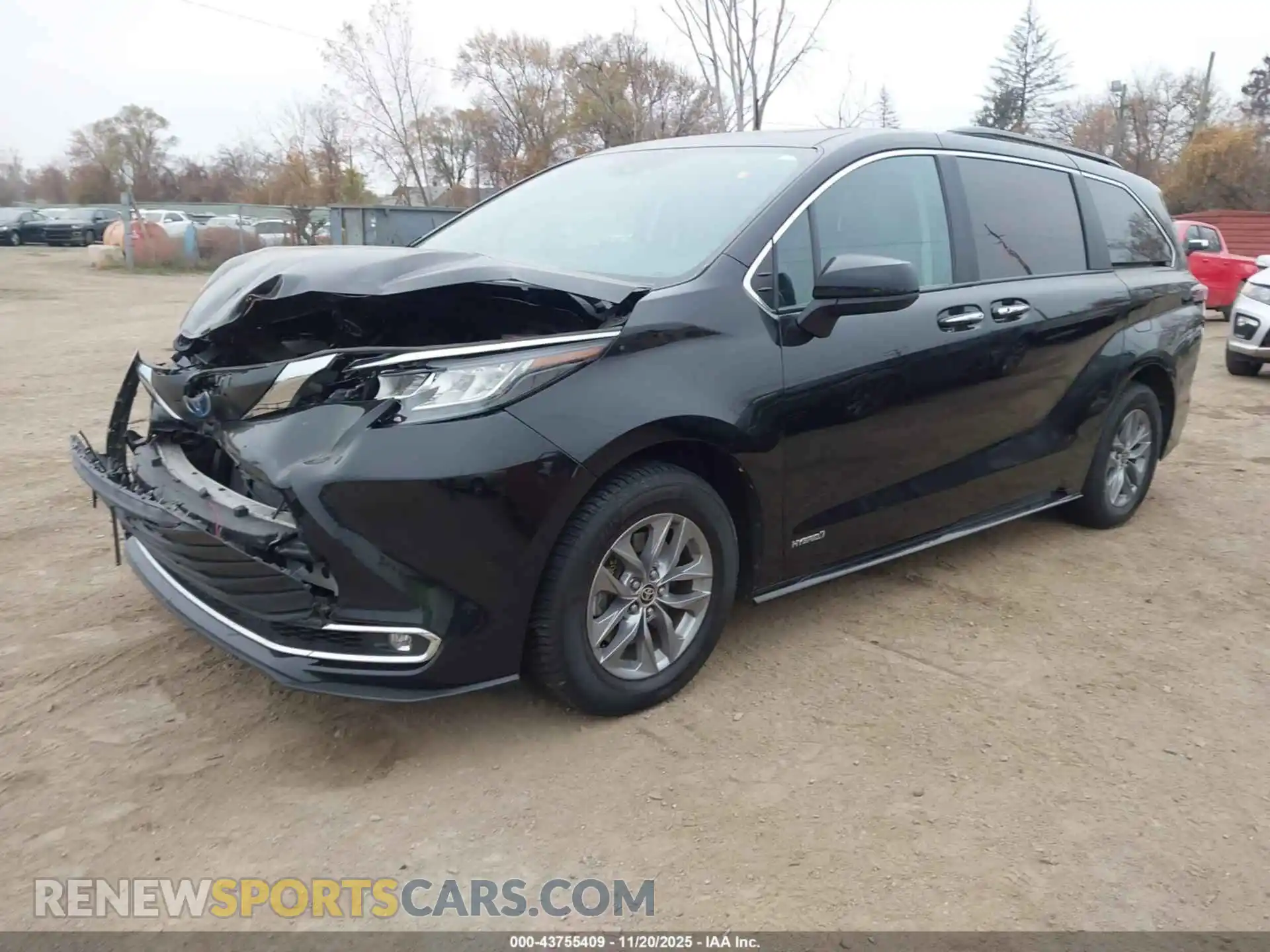 2 Фотография поврежденного автомобиля 5TDYSKFC4MS039672 TOYOTA SIENNA 2021