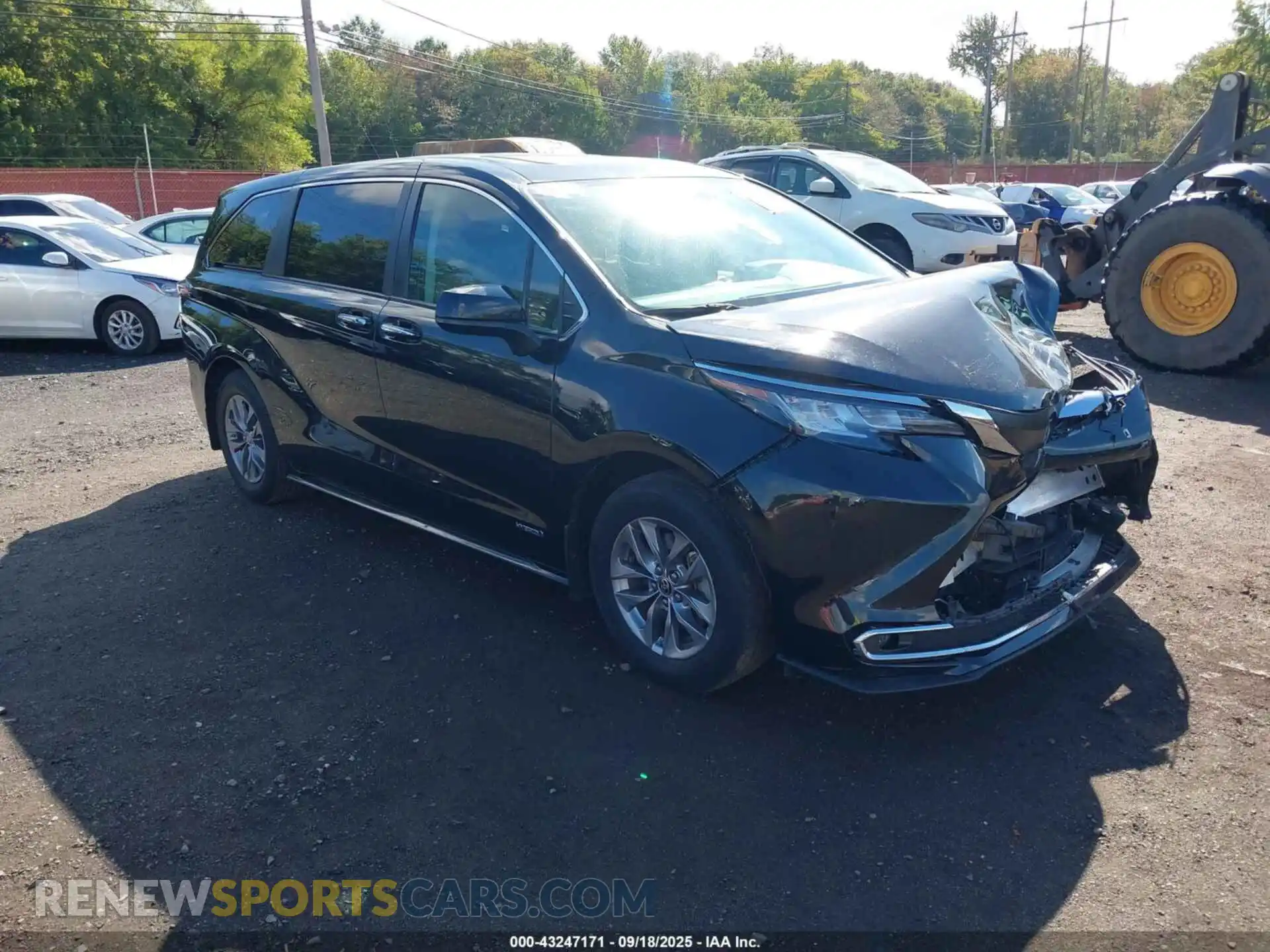 1 Photograph of a damaged car 5TDYSKFC5MS015686 TOYOTA SIENNA 2021