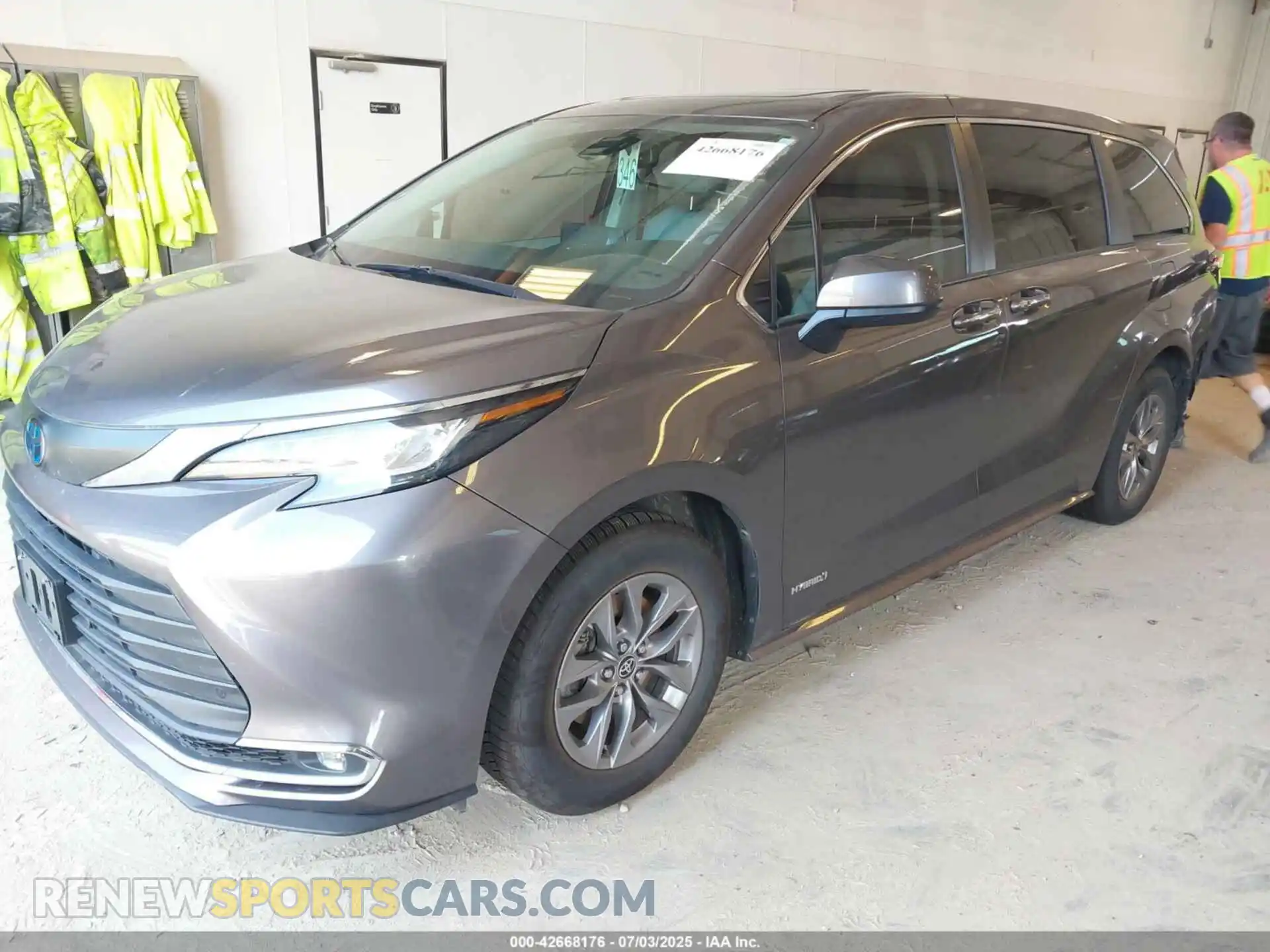 2 Фотография поврежденного автомобиля 5TDYSKFC5MS015719 TOYOTA SIENNA 2021