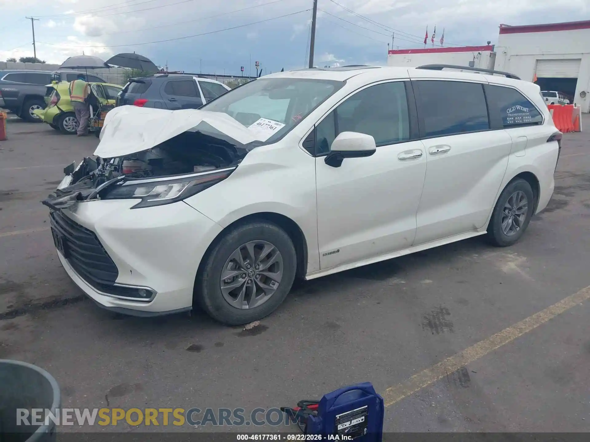 2 Фотография поврежденного автомобиля 5TDYSKFC5MS016272 TOYOTA SIENNA 2021