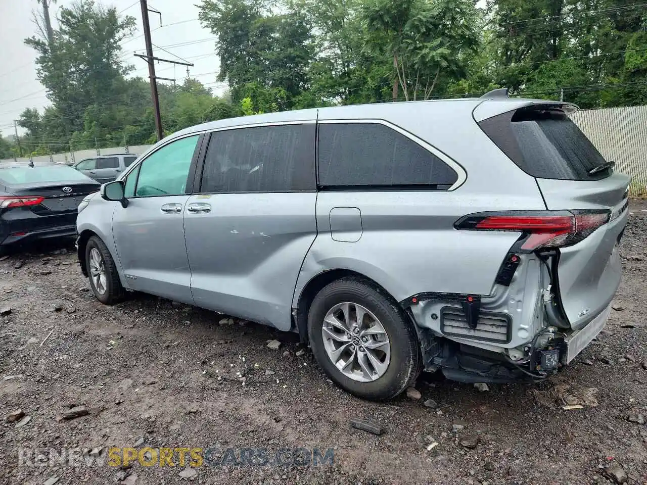 2 Фотография поврежденного автомобиля 5TDYSKFC5MS037137 TOYOTA SIENNA 2021