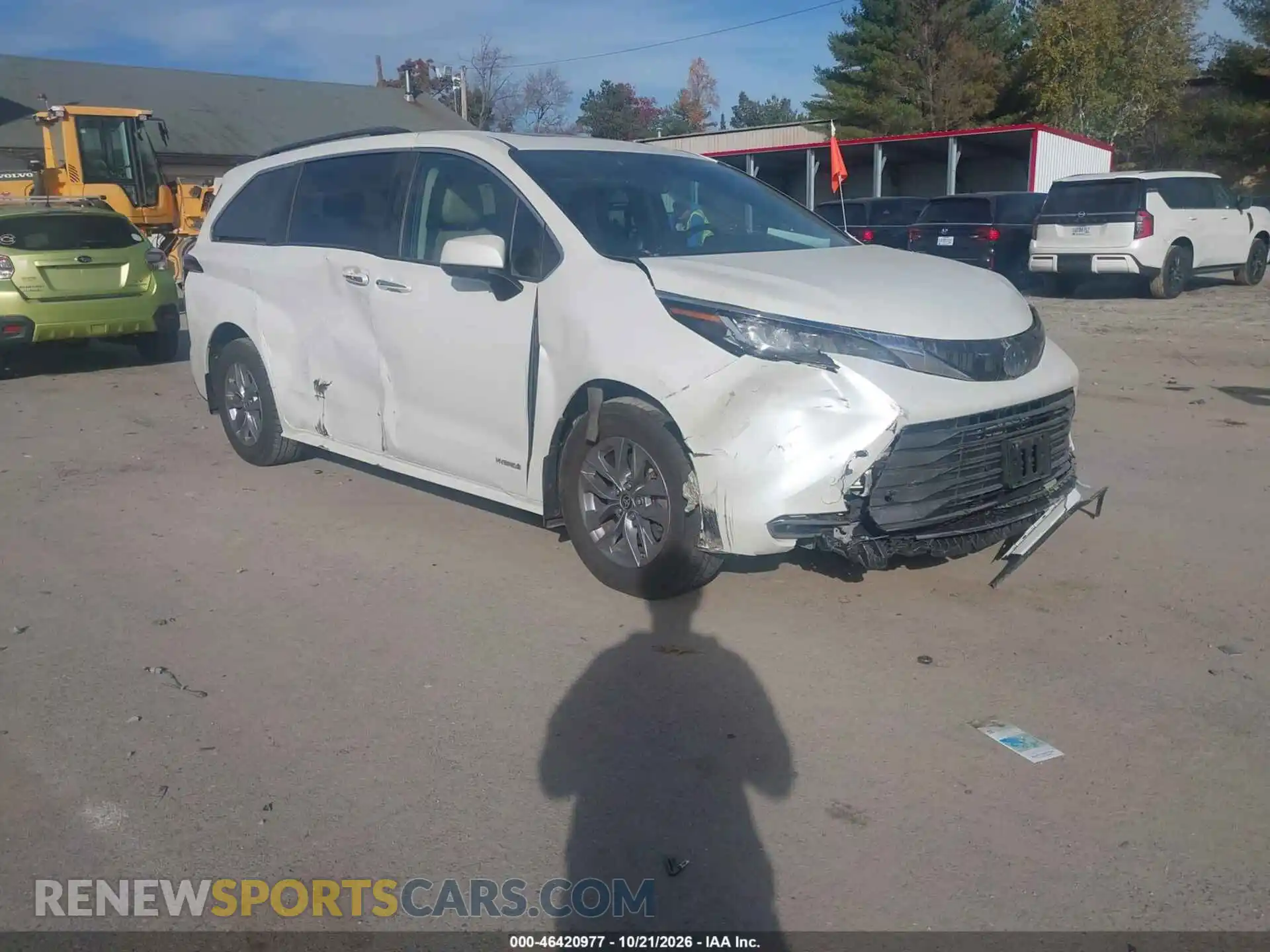 1 Photograph of a damaged car 5TDYSKFC7MS017102 TOYOTA SIENNA 2021