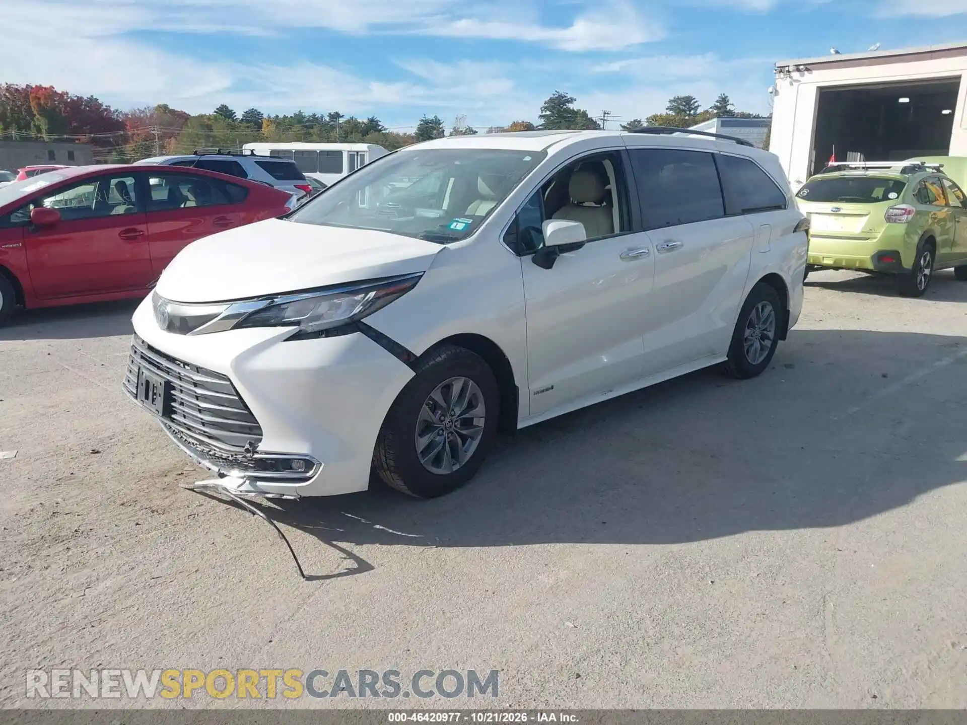 2 Photograph of a damaged car 5TDYSKFC7MS017102 TOYOTA SIENNA 2021