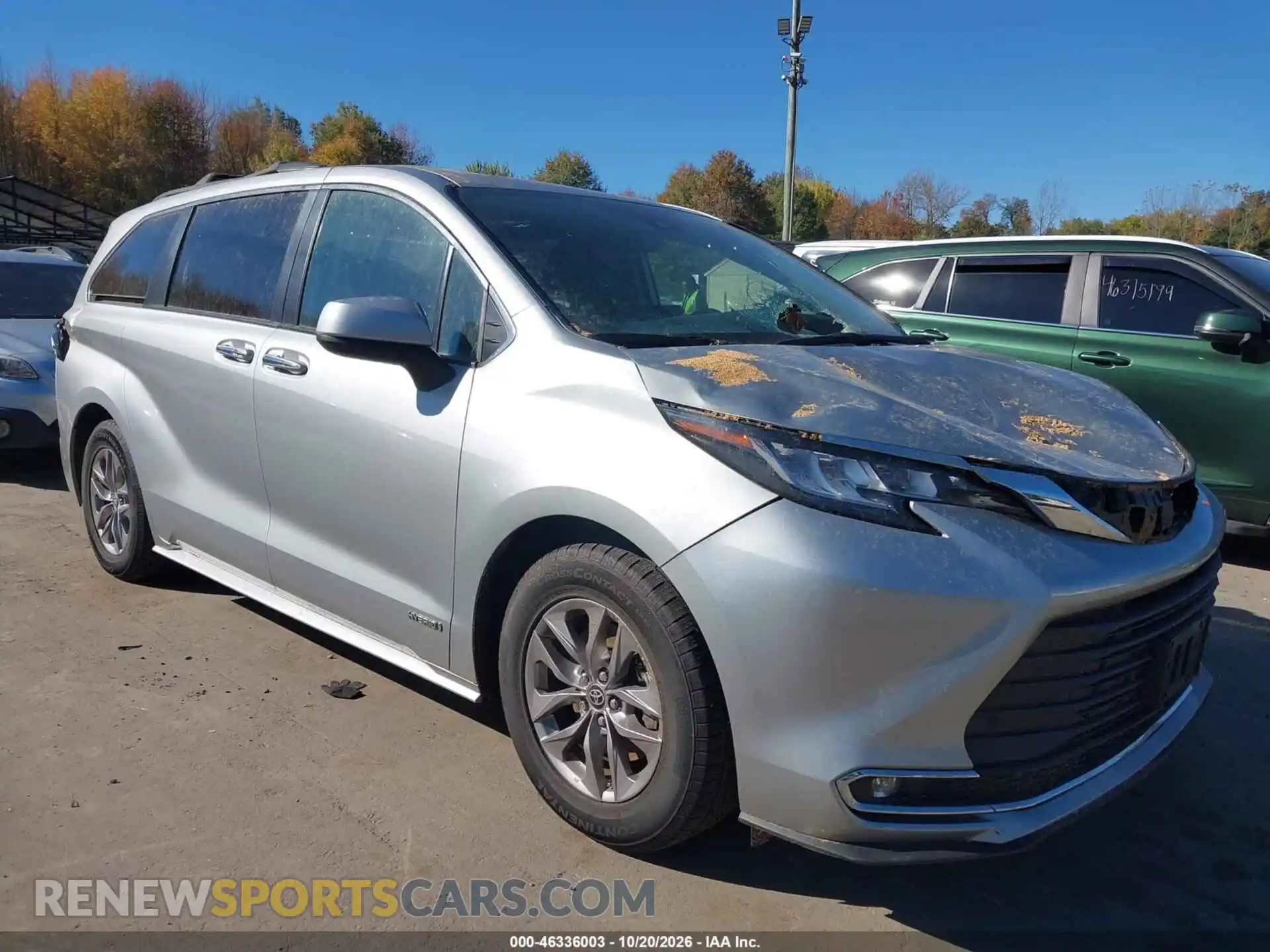 1 Photograph of a damaged car 5TDYSKFC9MS016050 TOYOTA SIENNA 2021