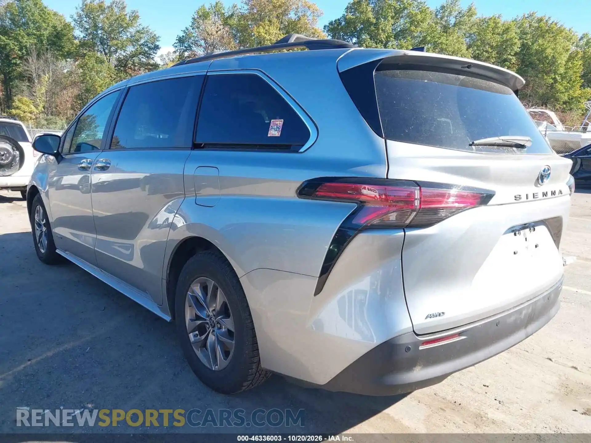 3 Photograph of a damaged car 5TDYSKFC9MS016050 TOYOTA SIENNA 2021
