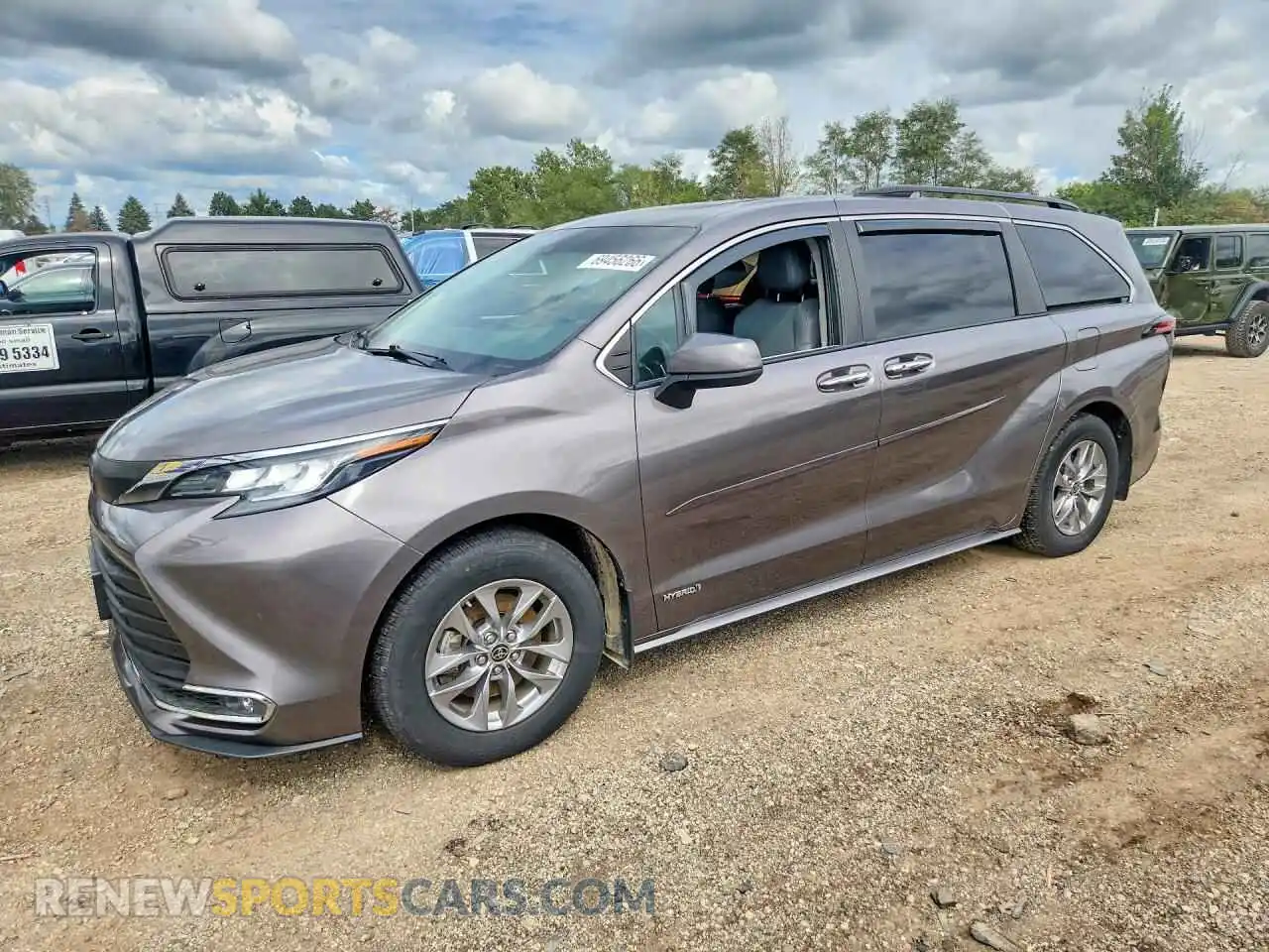 1 Photograph of a damaged car 5TDYSKFC9MS040283 TOYOTA SIENNA 2021