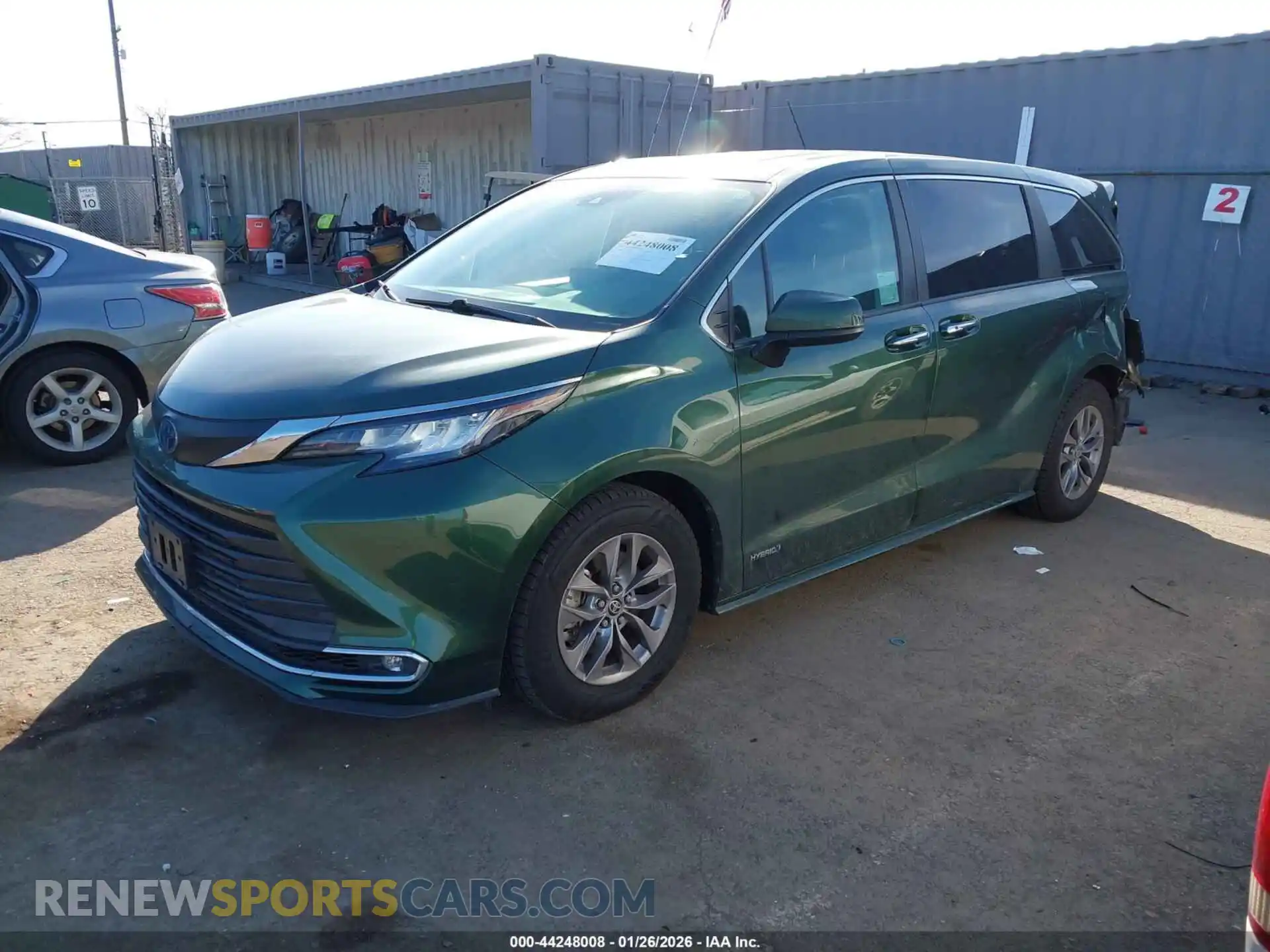 2 Photograph of a damaged car 5TDYSKFCXMS006448 TOYOTA SIENNA 2021