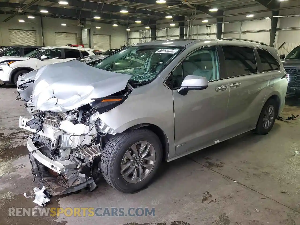 1 Photograph of a damaged car 5TDYSKFCXMS032824 TOYOTA SIENNA 2021