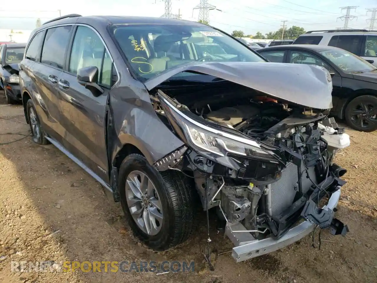 1 Photograph of a damaged car 5TDYSKFCXMS036551 TOYOTA SIENNA 2021