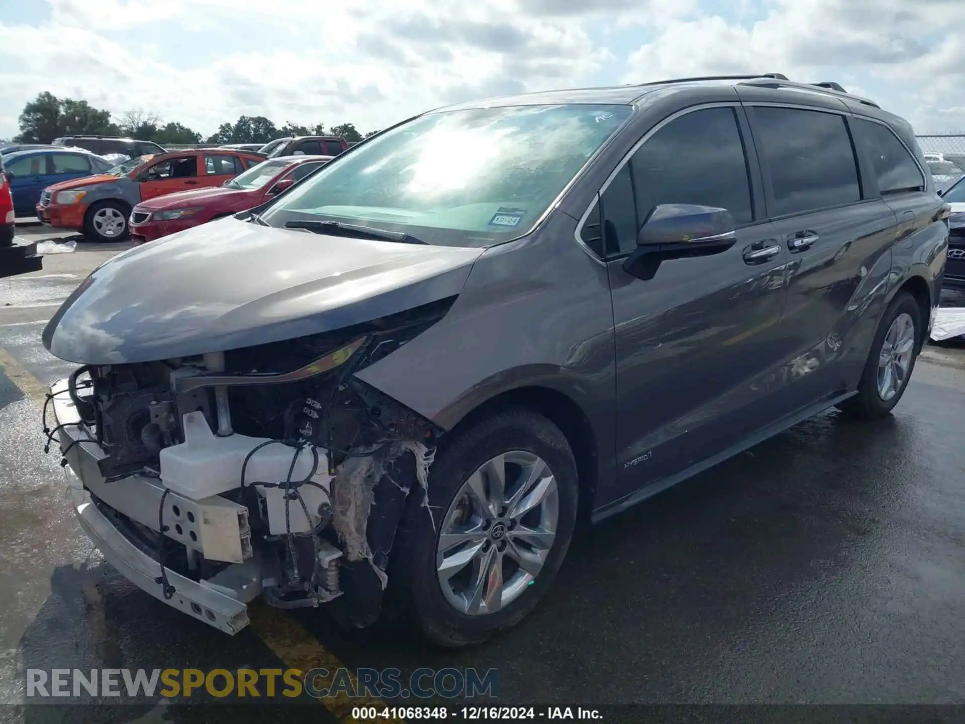 2 Photograph of a damaged car 5TDZRKEC3MS013002 TOYOTA SIENNA 2021