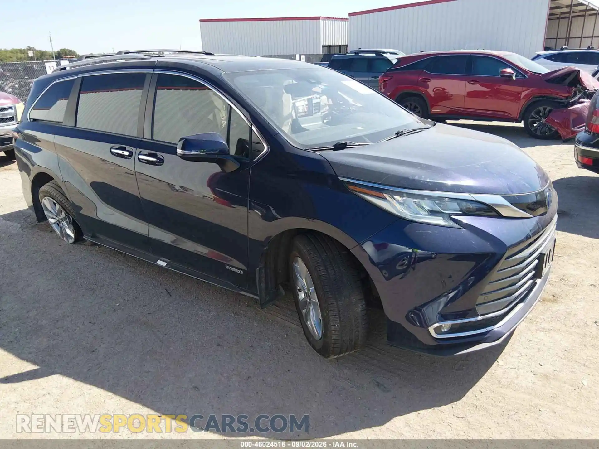 1 Фотография поврежденного автомобиля 5TDZRKEC7MS021362 TOYOTA SIENNA 2021