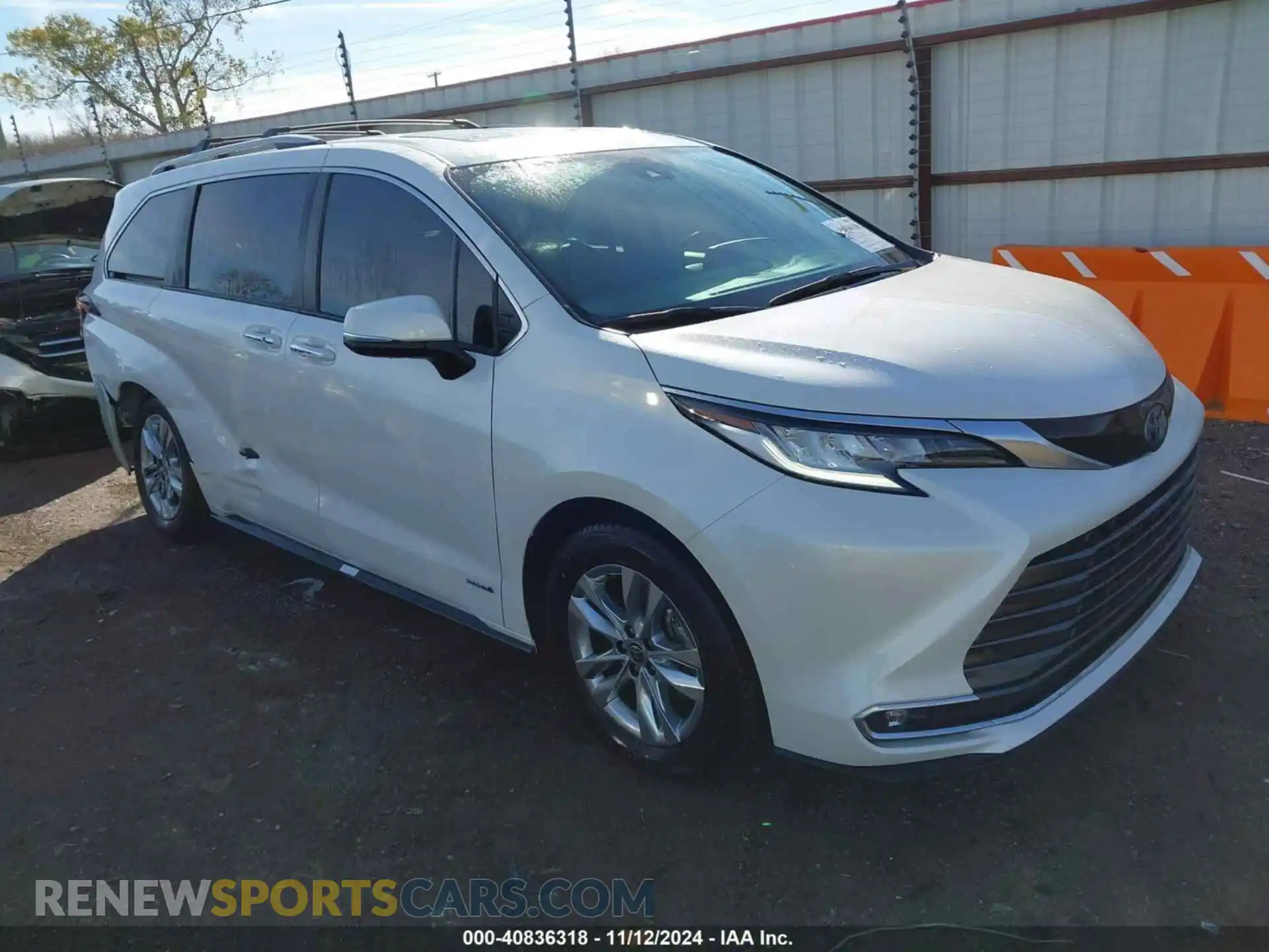 1 Photograph of a damaged car 5TDZRKEC7MS038159 TOYOTA SIENNA 2021