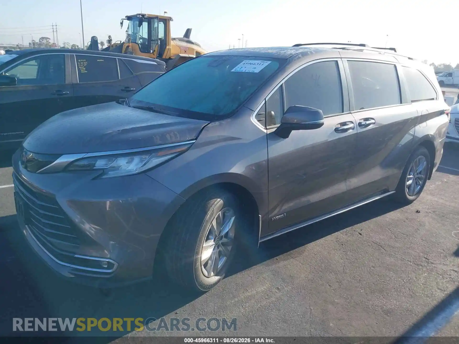 2 Photograph of a damaged car 5TDZRKECXMS057935 TOYOTA SIENNA 2021