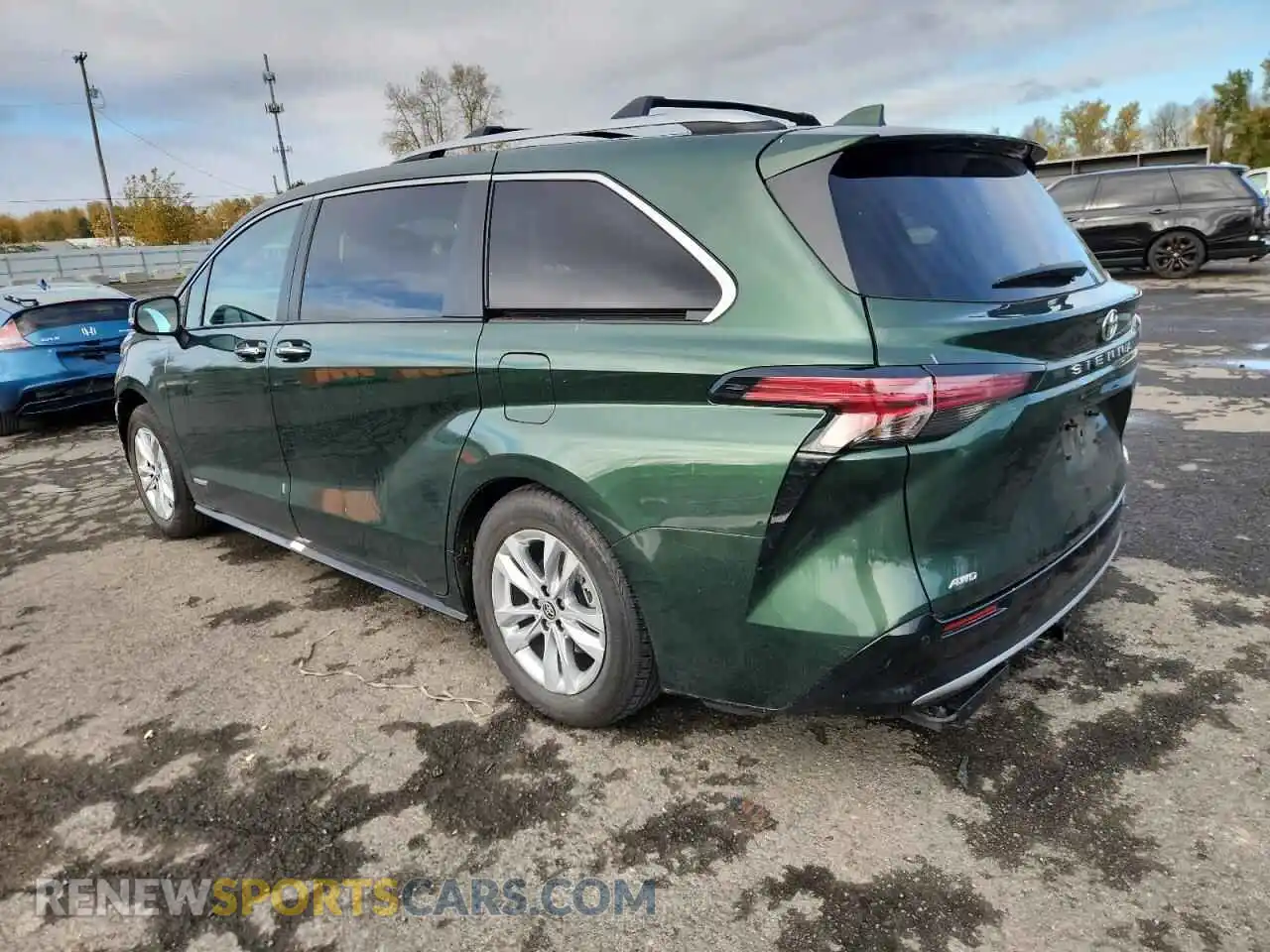 2 fotografías del automóvil dañado 5TDZSKFC3MS029817 TOYOTA SIENNA 2021