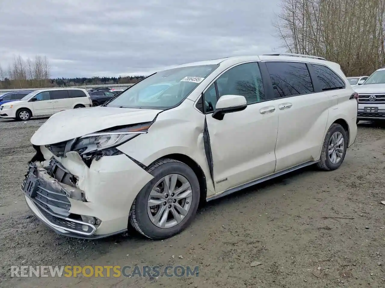 1 Фотография поврежденного автомобиля 5TDZSKFC6MS009271 TOYOTA SIENNA 2021