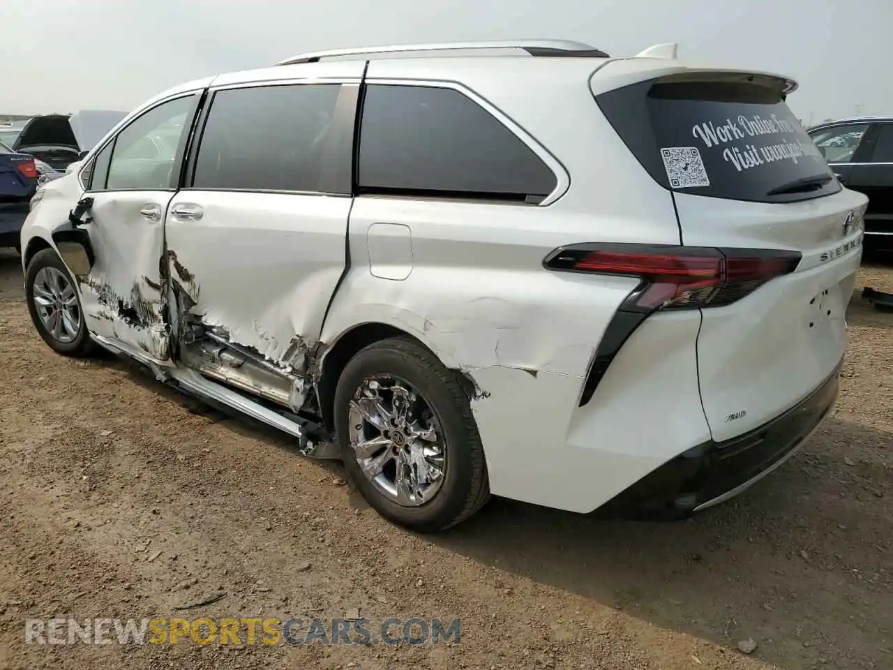 2 Photograph of a damaged car 5TDZSKFC6MS032484 TOYOTA SIENNA 2021