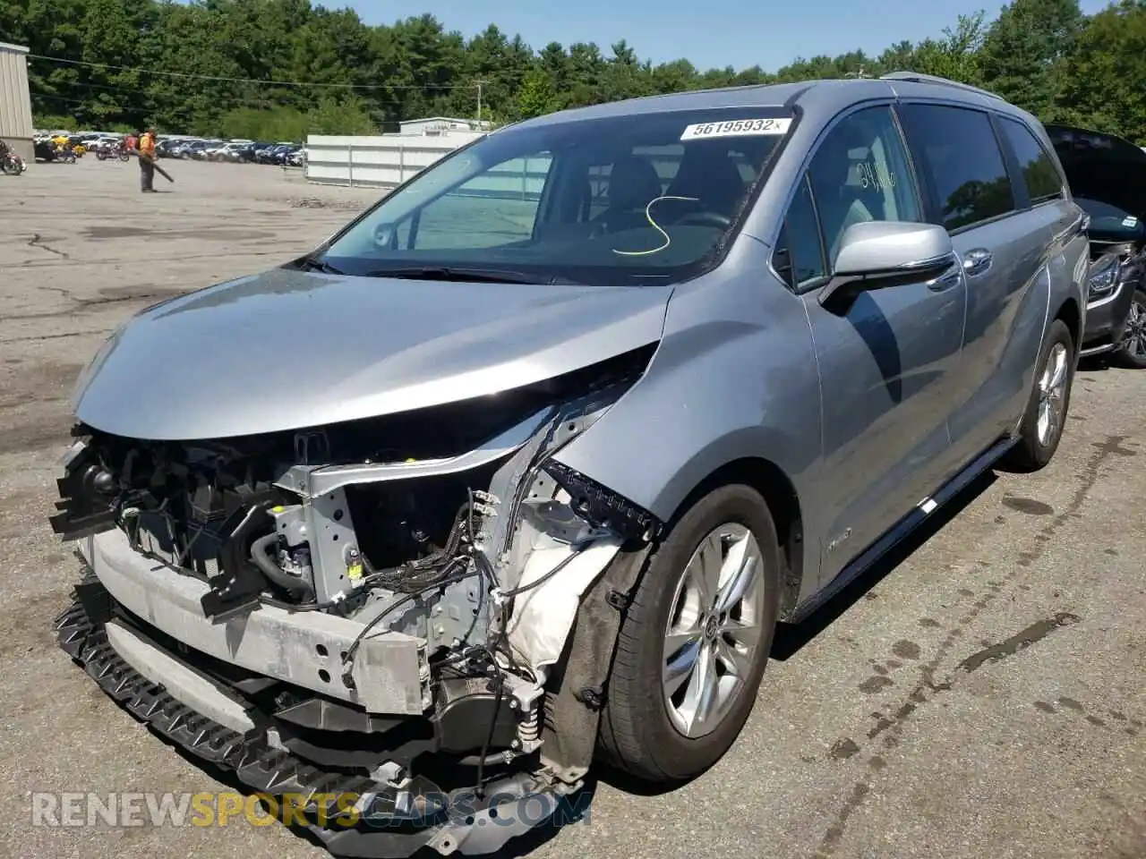 2 Photograph of a damaged car 5TDZSKFC8MS002256 TOYOTA SIENNA 2021