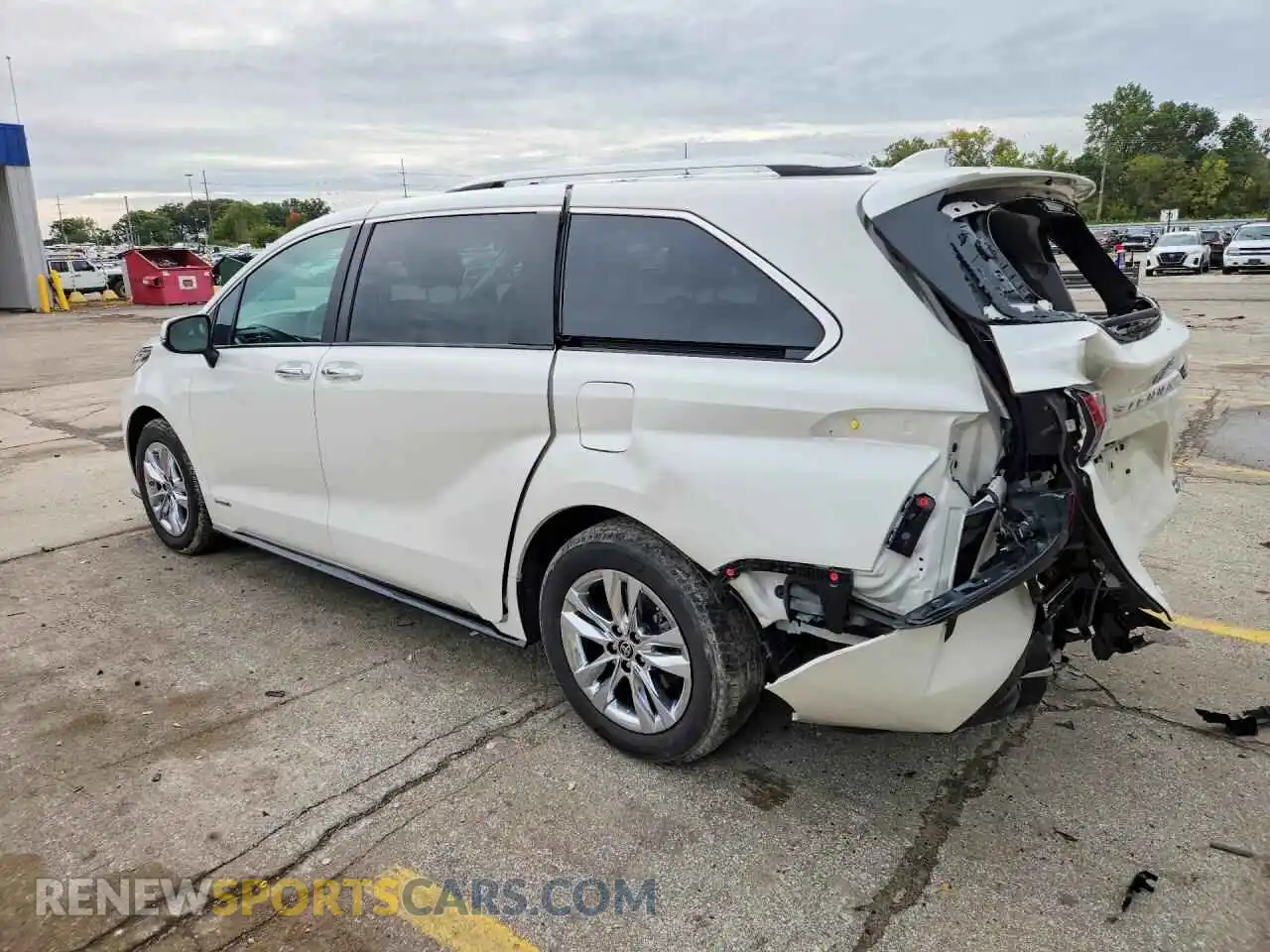 2 Фотография поврежденного автомобиля 5TDZSKFCXMS001173 TOYOTA SIENNA 2021