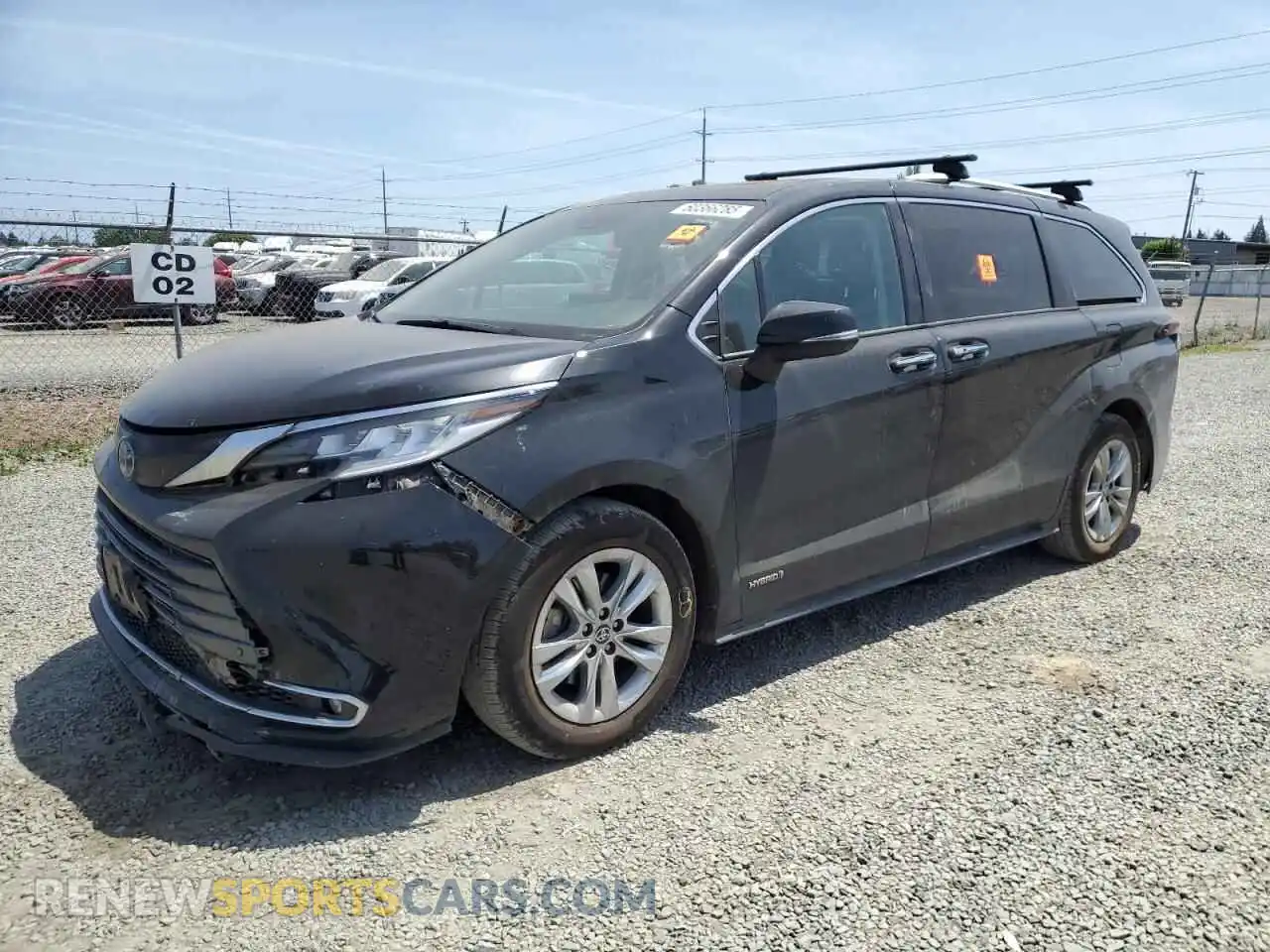 1 Photograph of a damaged car 5TDZSKFCXMS004655 TOYOTA SIENNA 2021