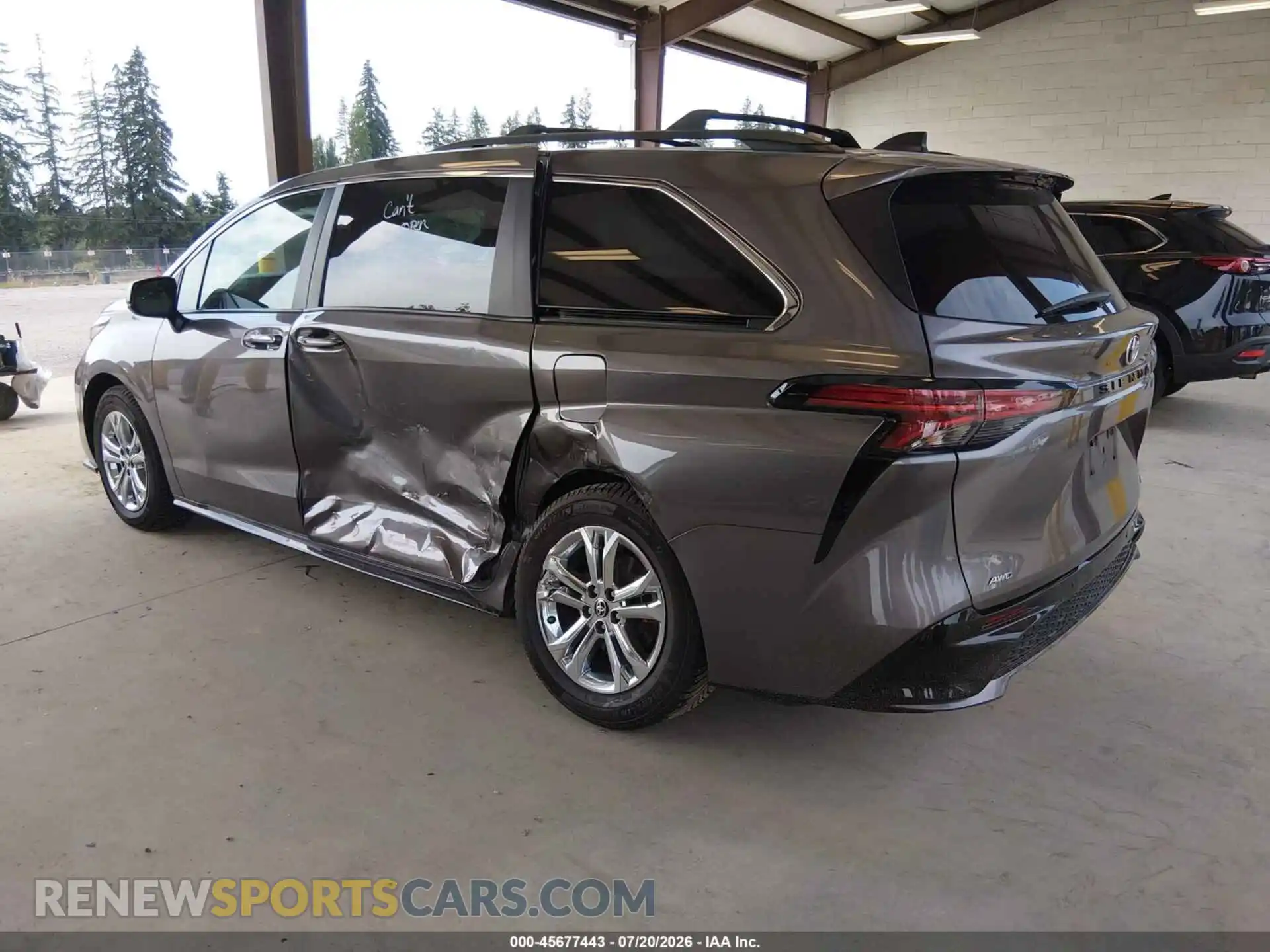 3 fotografías del automóvil dañado 5TDDSKFC5NS060496 TOYOTA SIENNA 2022