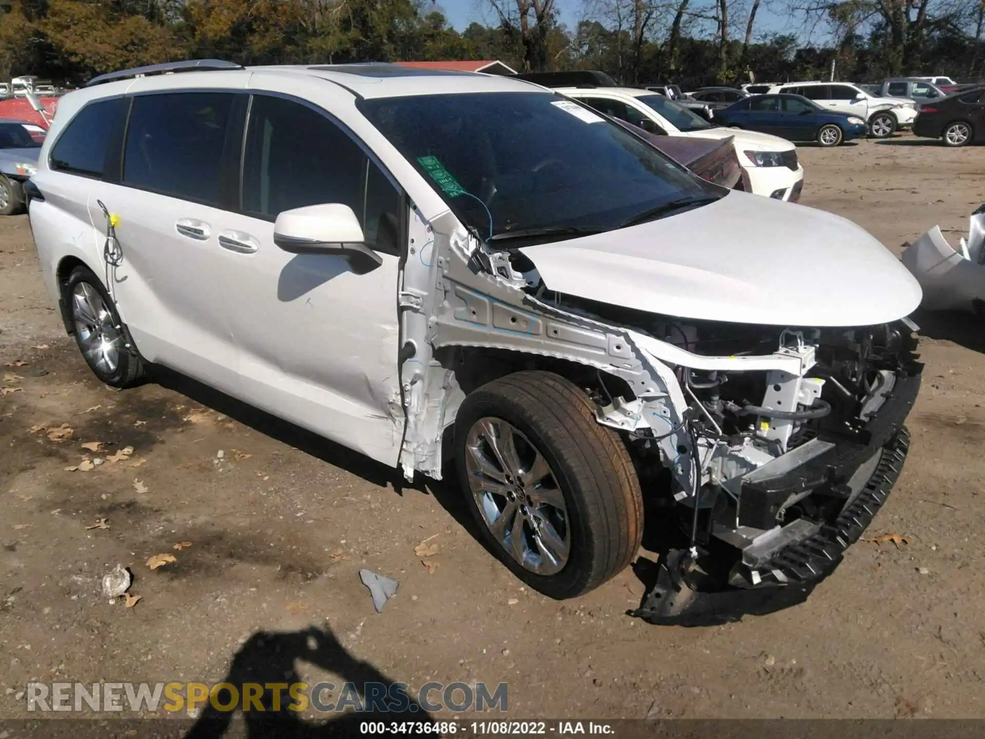 1 Photograph of a damaged car 5TDERKEC9NS120118 TOYOTA SIENNA 2022