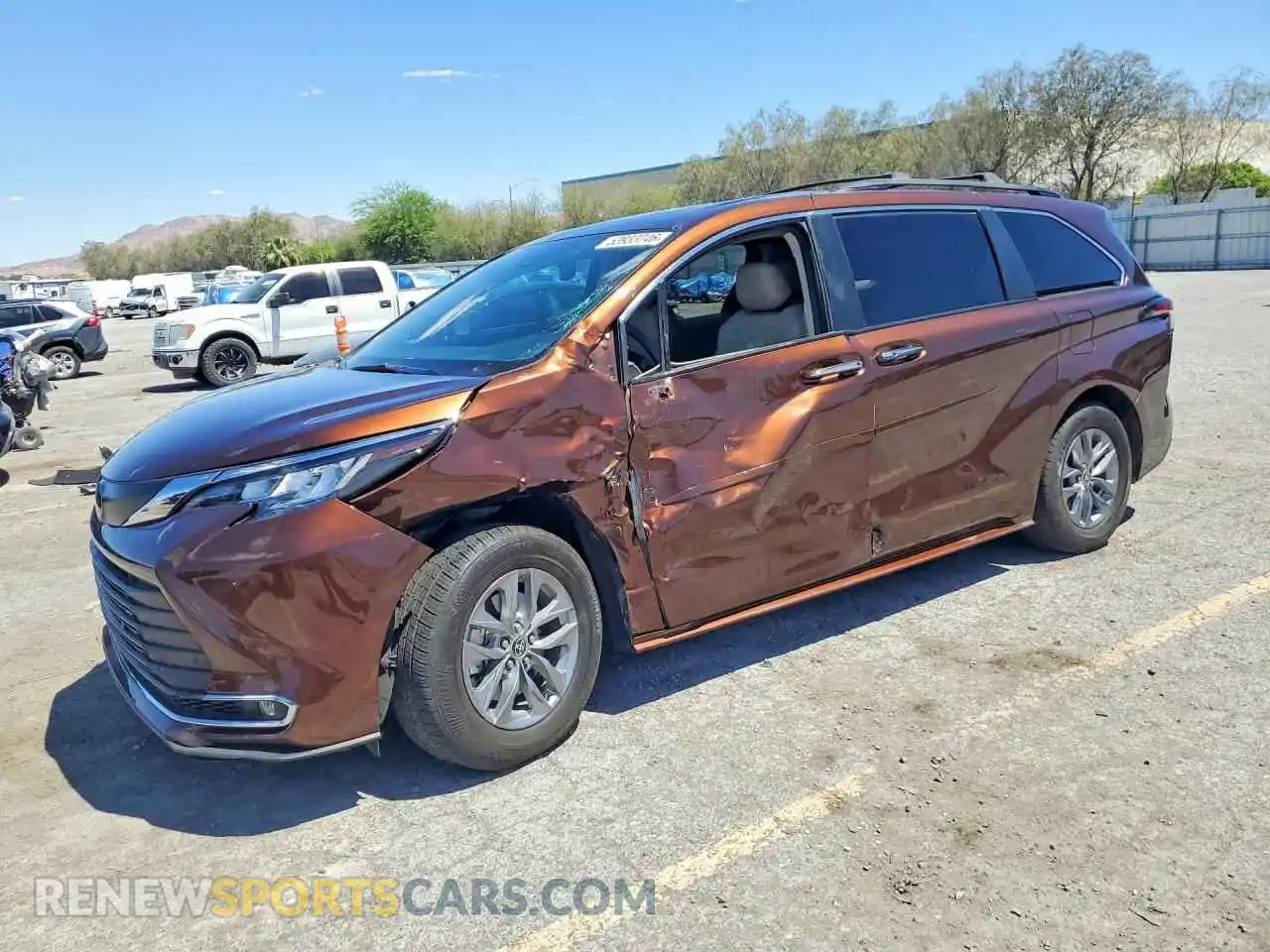 1 fotografías del automóvil dañado 5TDJRKEC2NS090166 TOYOTA SIENNA 2022