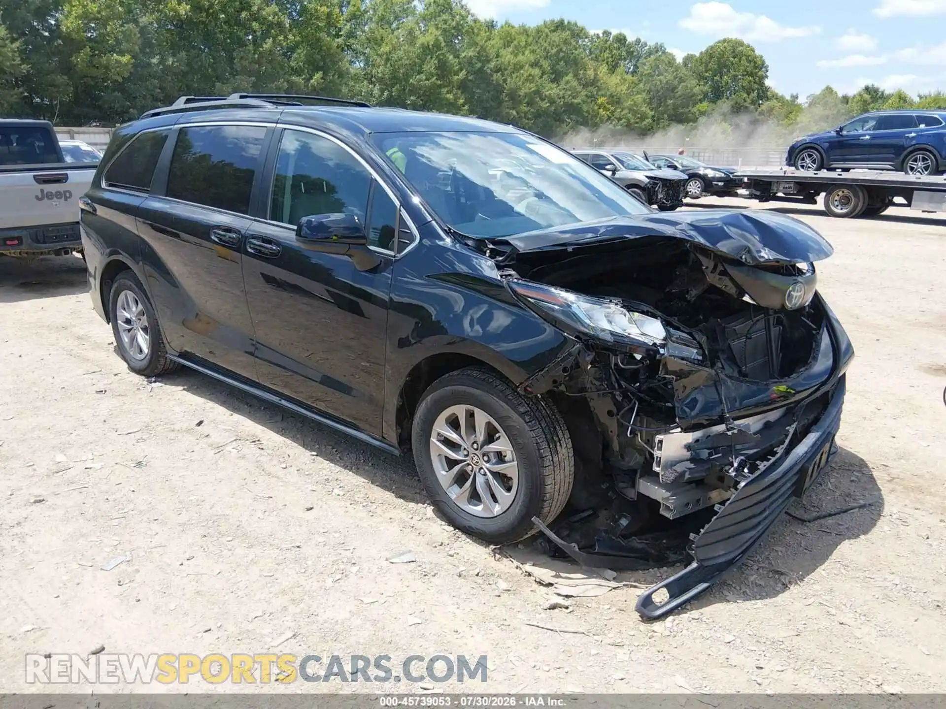 1 fotografías del automóvil dañado 5TDKRKEC5NS078355 TOYOTA SIENNA 2022