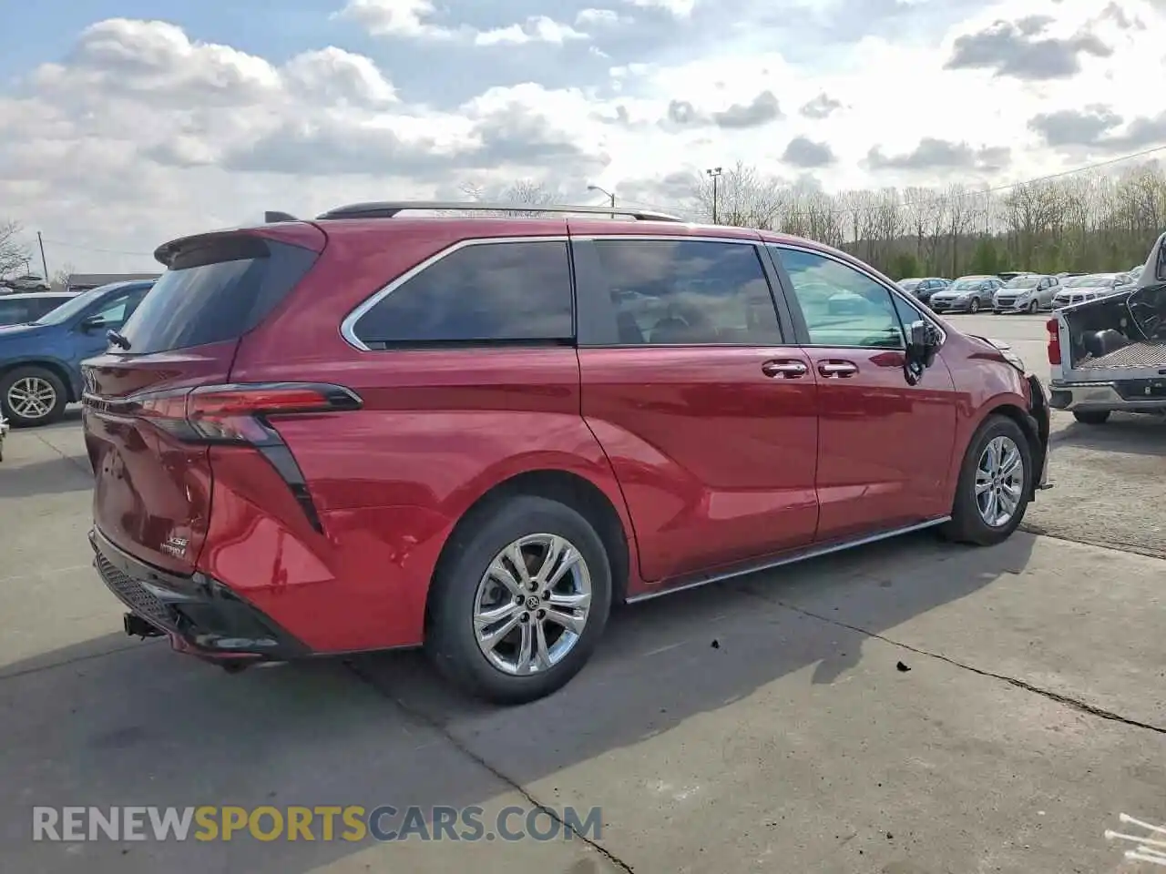 3 fotografías del automóvil dañado 5TDXSKFC2NS062848 TOYOTA SIENNA 2022