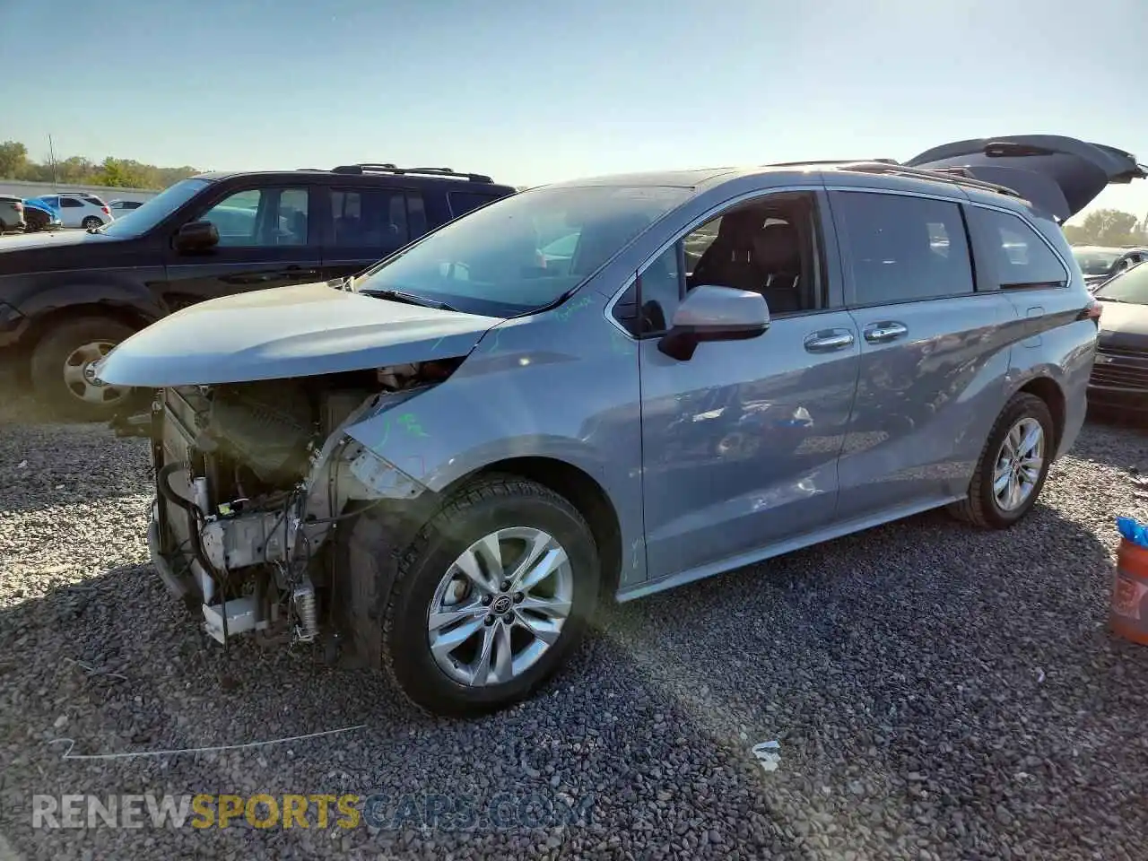 1 fotografías del automóvil dañado 5TDCSKFCXPS092309 TOYOTA SIENNA 2023