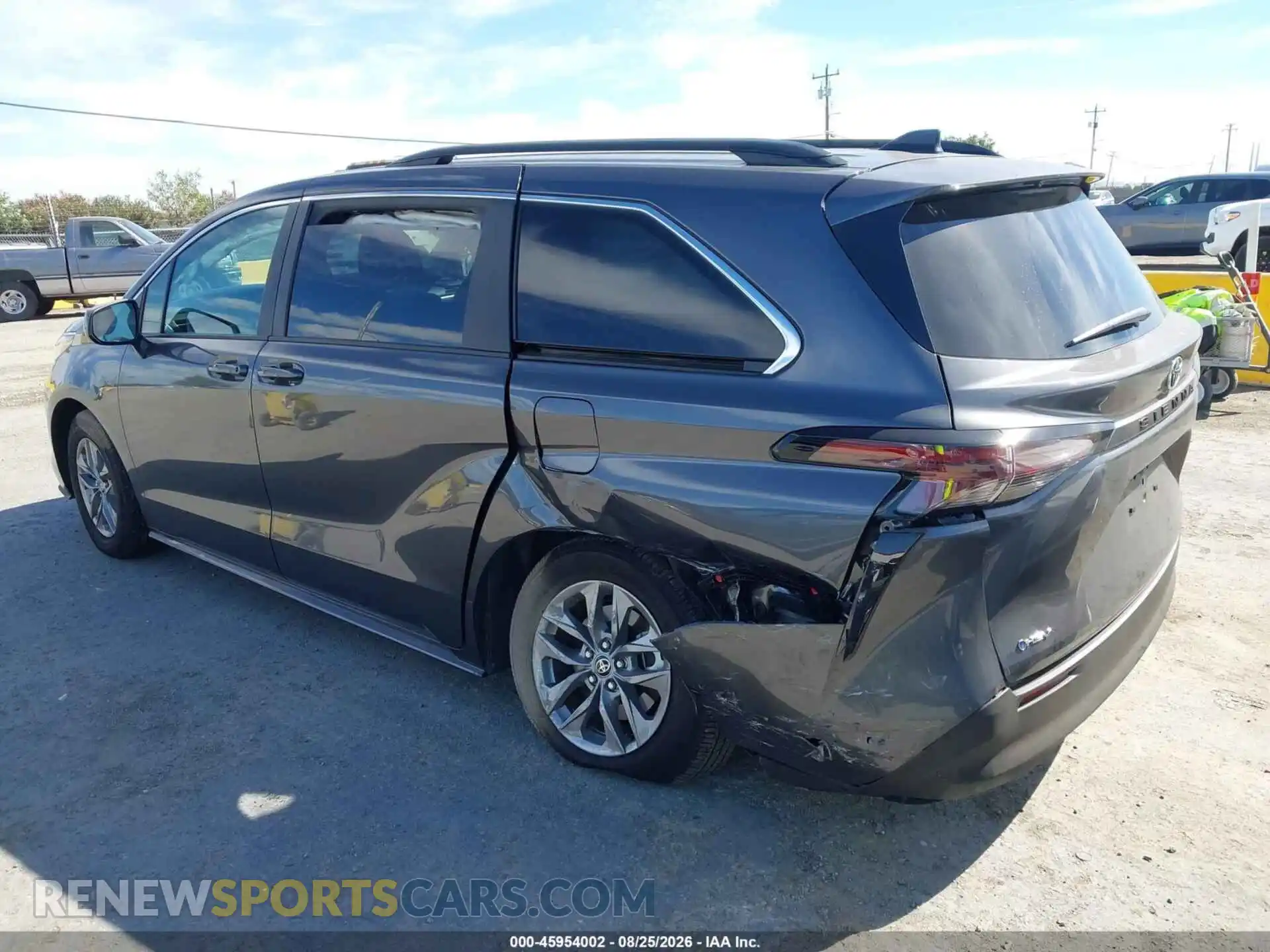 3 fotografías del automóvil dañado 5TDKRKEC9SS289117 TOYOTA SIENNA 2025