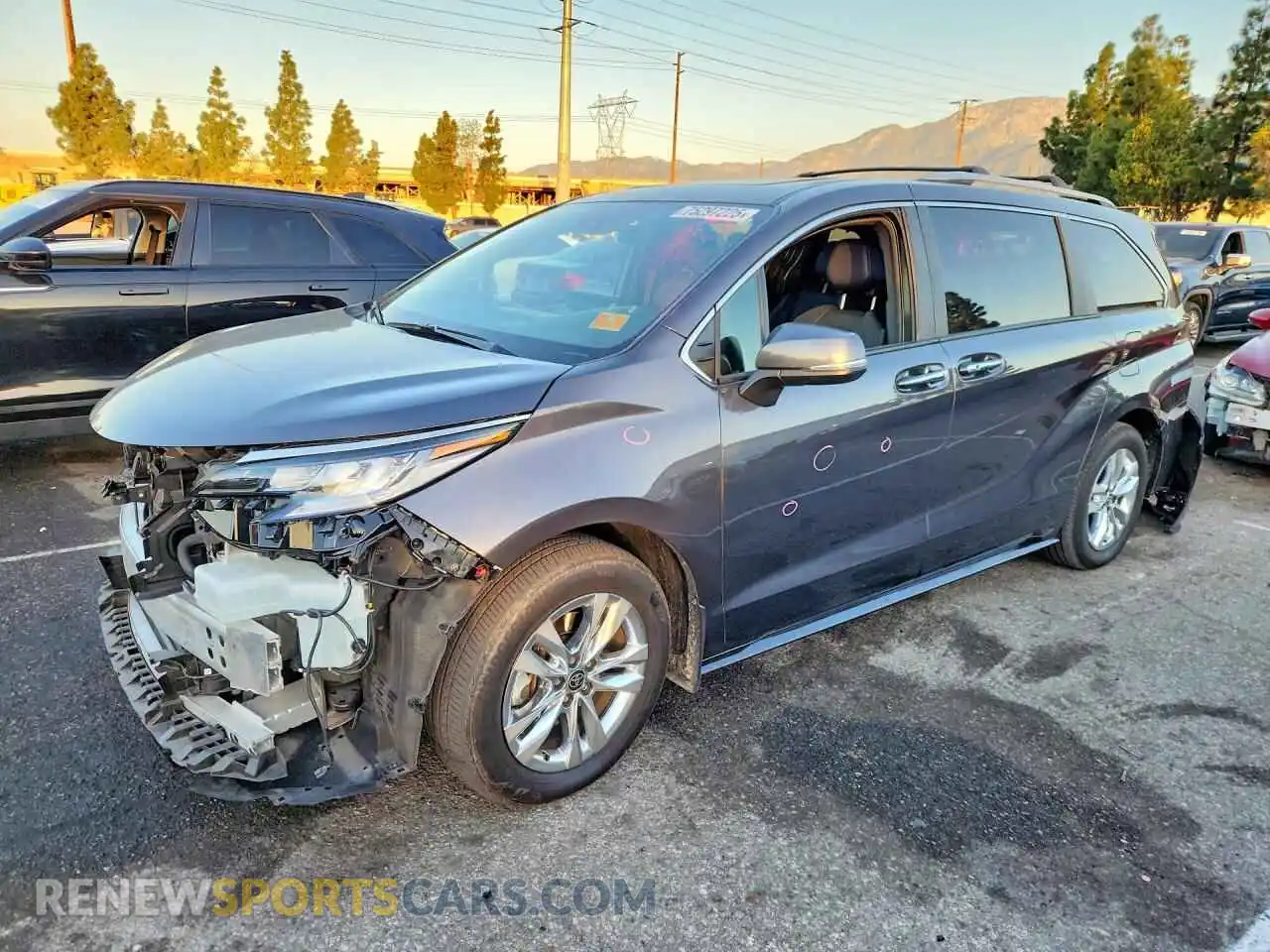 1 fotografías del automóvil dañado 5TDZSKFC8SS154812 TOYOTA SIENNA 2025